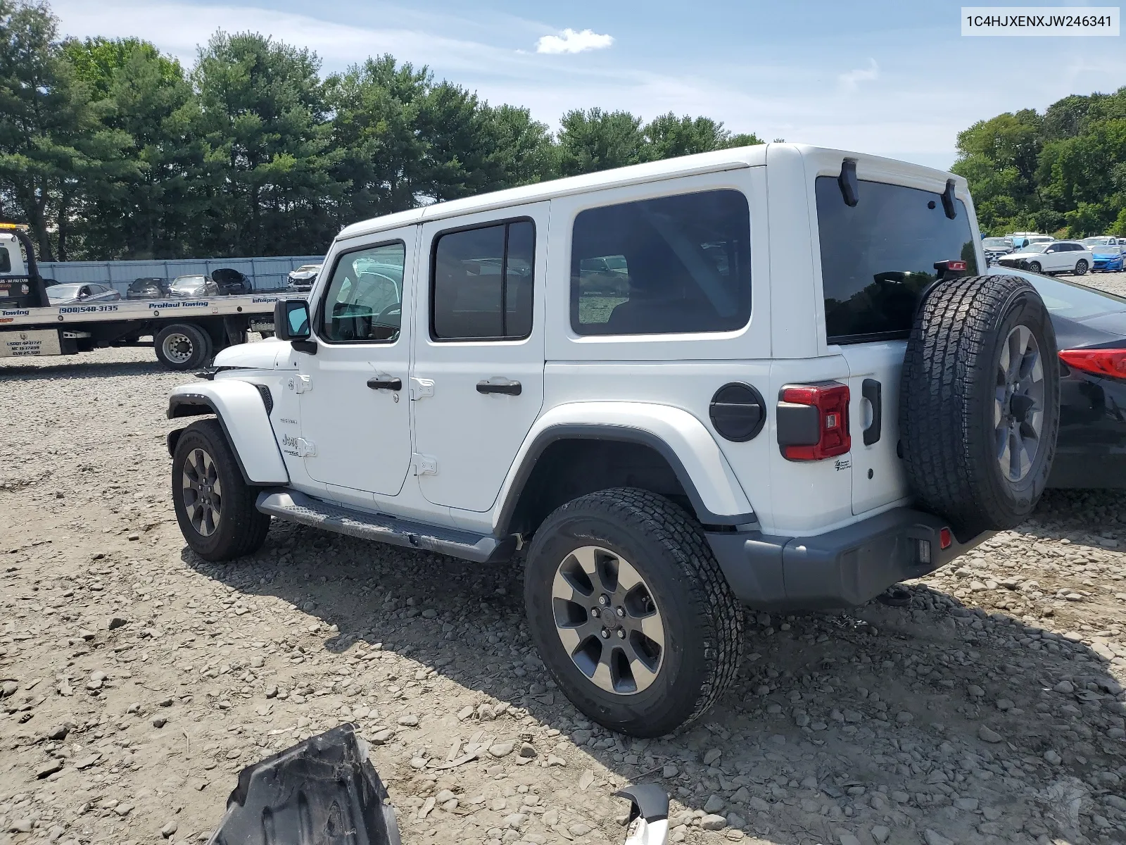 2018 Jeep Wrangler Unlimited Sahara VIN: 1C4HJXENXJW246341 Lot: 64137544