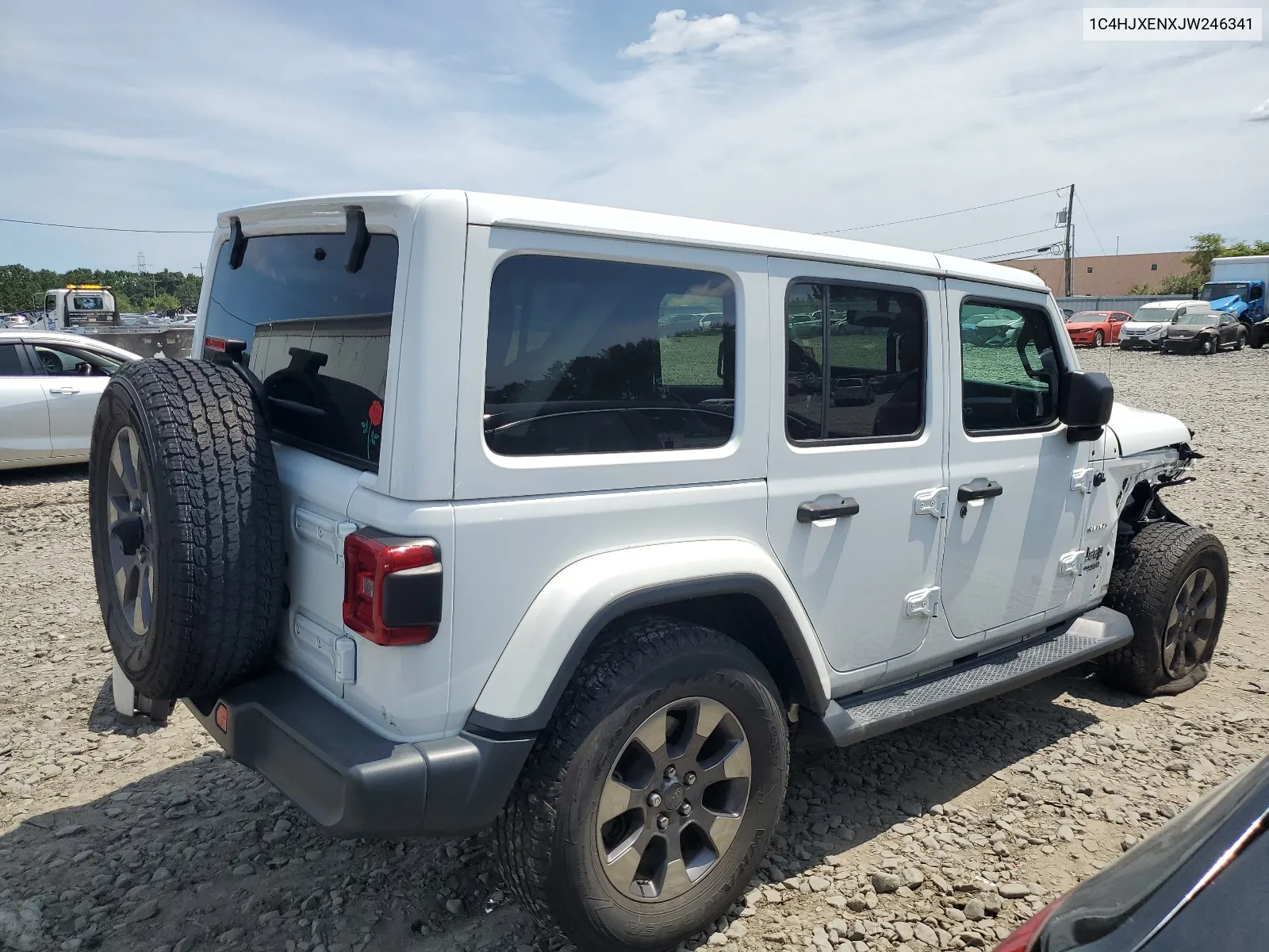 2018 Jeep Wrangler Unlimited Sahara VIN: 1C4HJXENXJW246341 Lot: 64137544