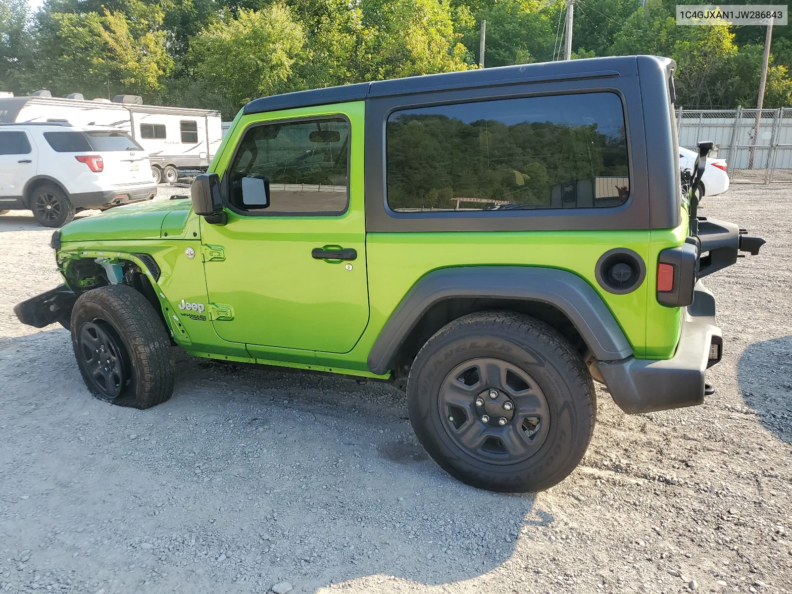 2018 Jeep Wrangler Sport VIN: 1C4GJXAN1JW286843 Lot: 64953684