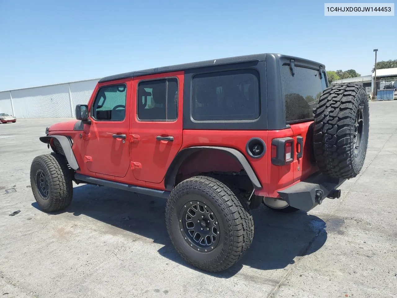 2018 Jeep Wrangler Unlimited Sport VIN: 1C4HJXDG0JW144453 Lot: 65519214