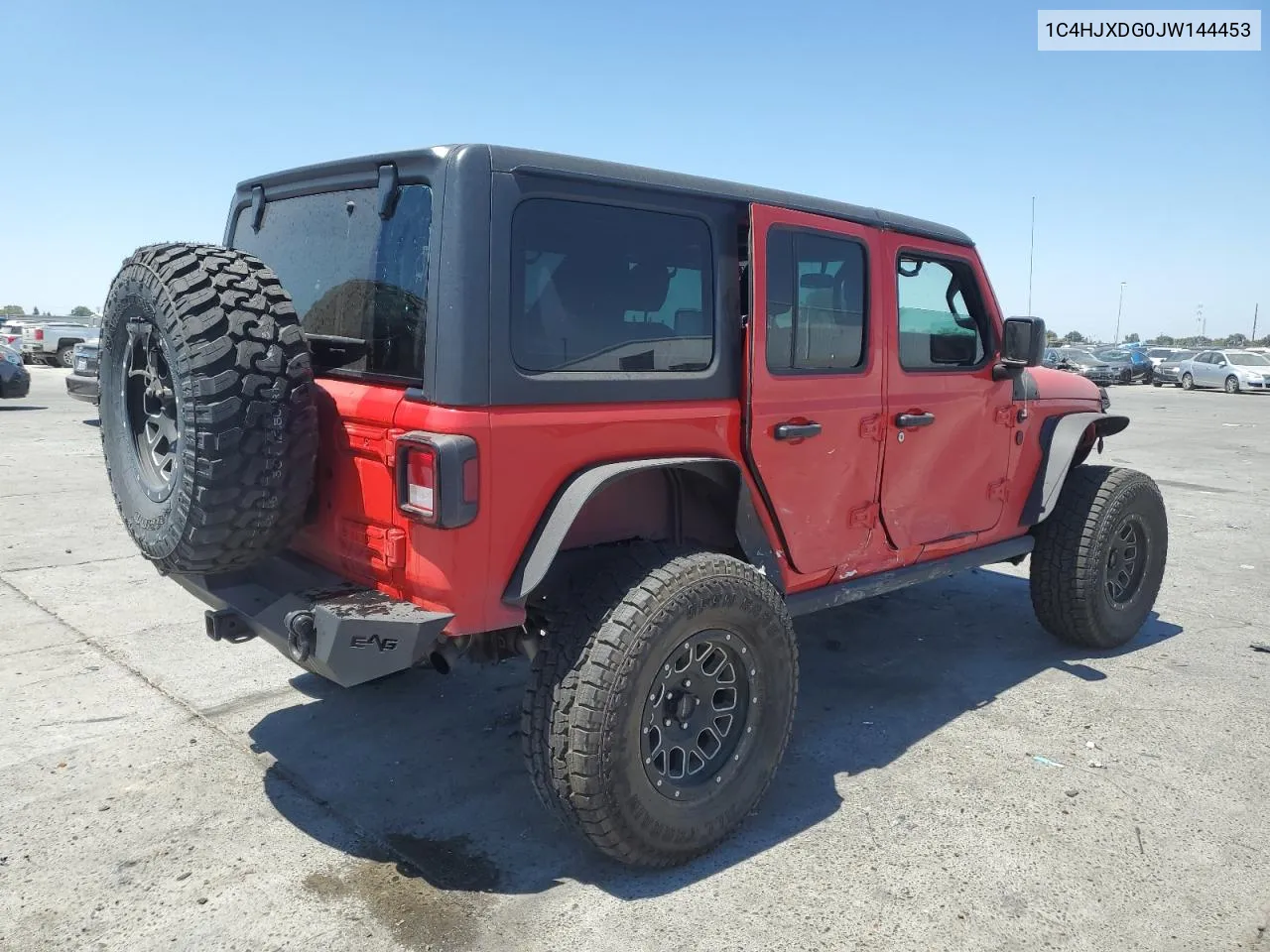 2018 Jeep Wrangler Unlimited Sport VIN: 1C4HJXDG0JW144453 Lot: 65519214