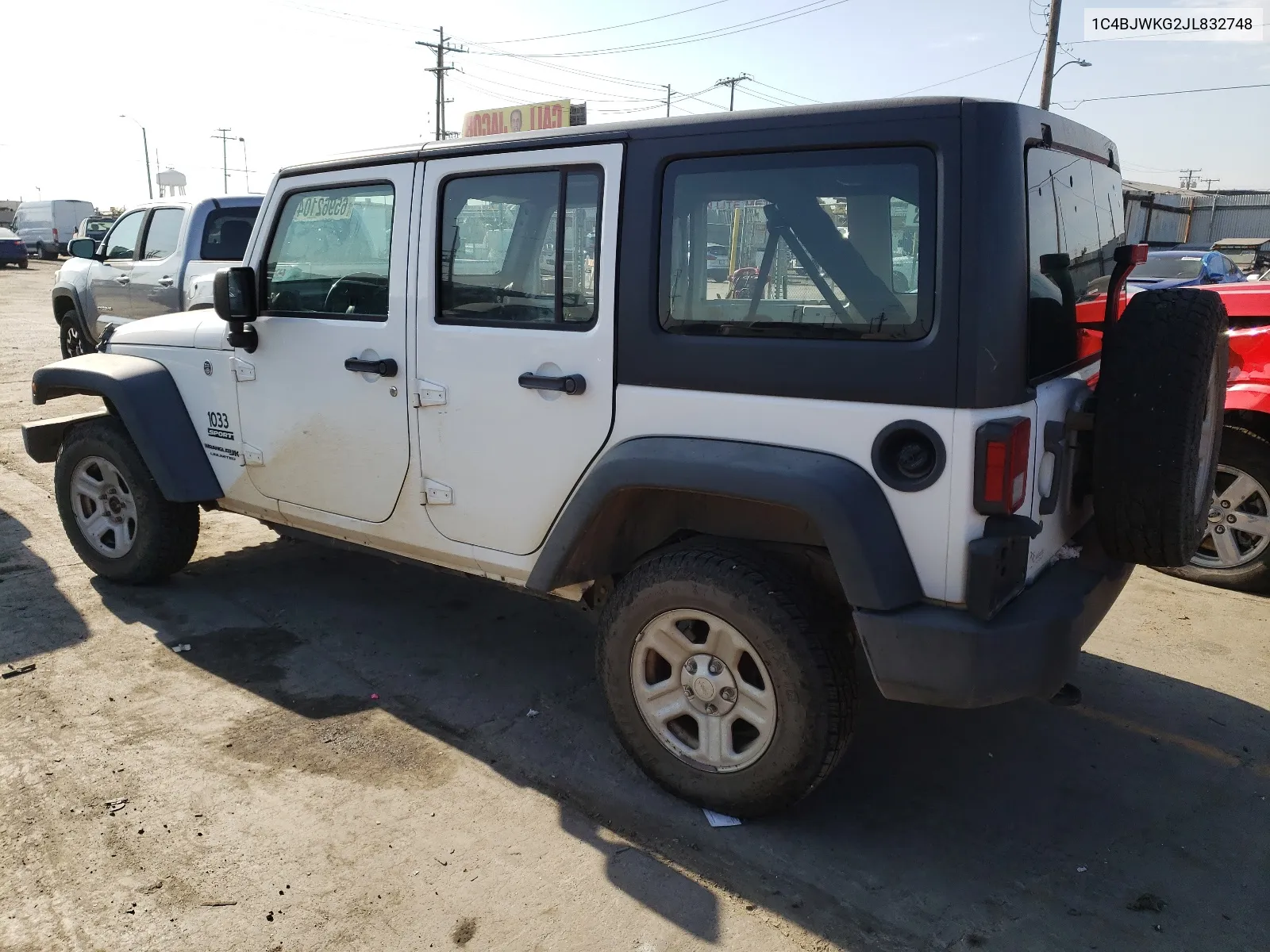 2018 Jeep Wrangler Unlimited Sport VIN: 1C4BJWKG2JL832748 Lot: 65962104