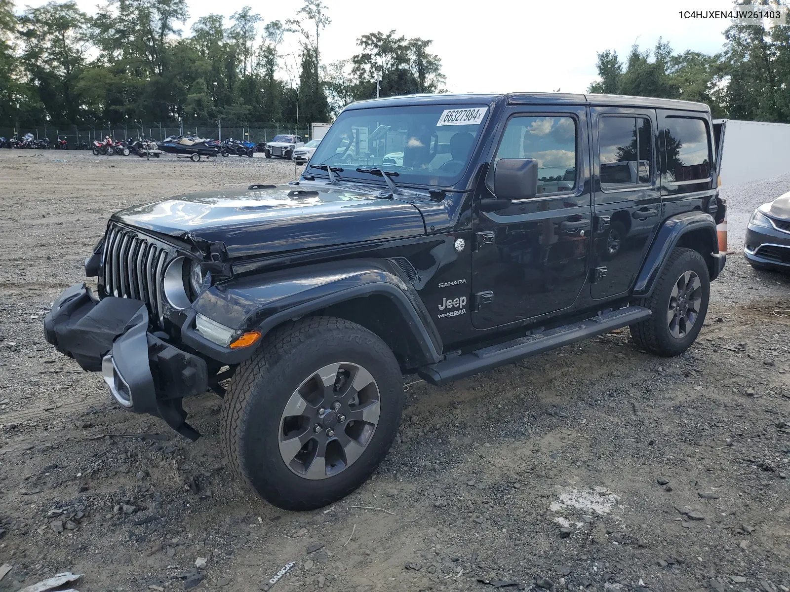 2018 Jeep Wrangler Unlimited Sahara VIN: 1C4HJXEN4JW261403 Lot: 66327984