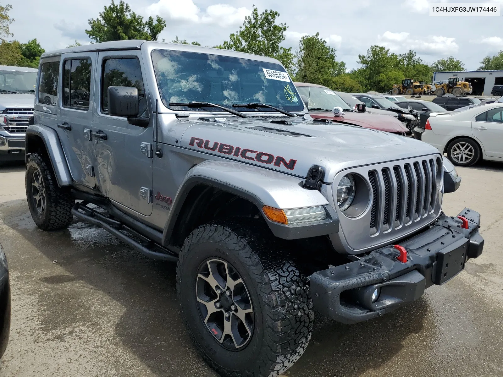 2018 Jeep Wrangler Unlimited Rubicon VIN: 1C4HJXFG3JW174446 Lot: 66506354