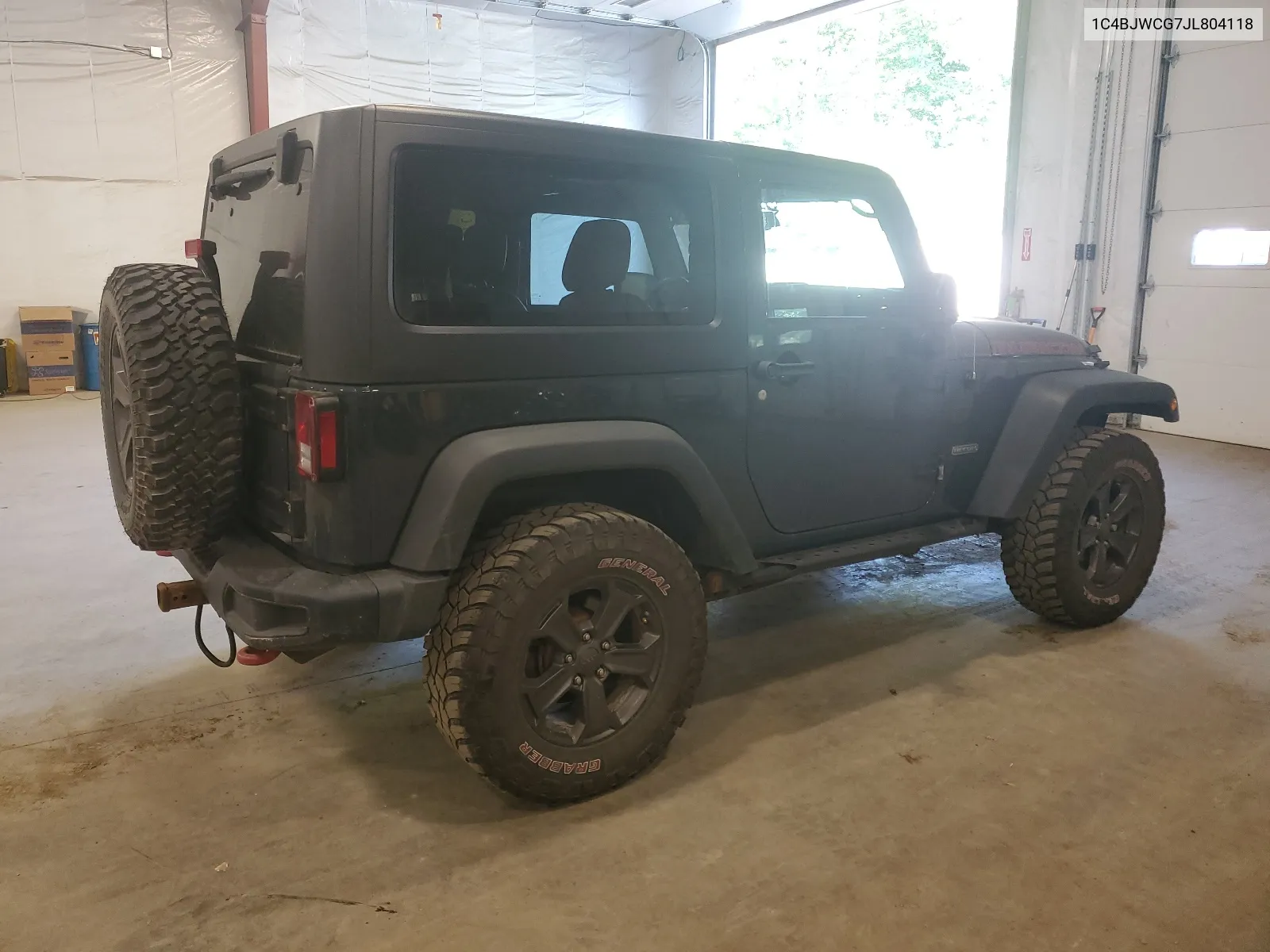 2018 Jeep Wrangler Rubicon VIN: 1C4BJWCG7JL804118 Lot: 66554334