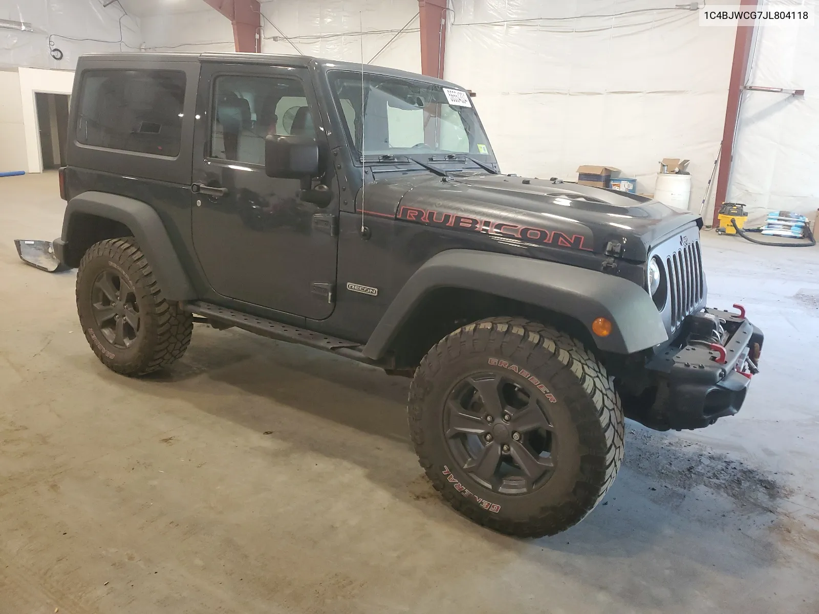 2018 Jeep Wrangler Rubicon VIN: 1C4BJWCG7JL804118 Lot: 66554334