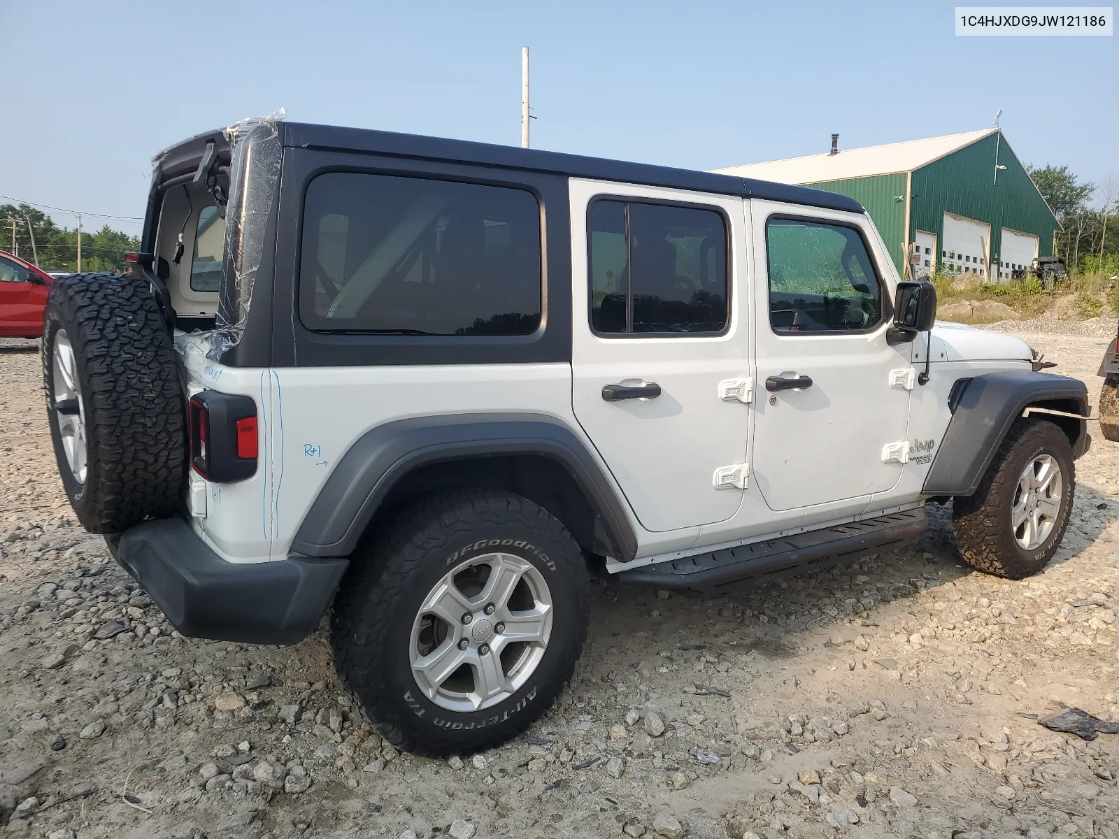 2018 Jeep Wrangler Unlimited Sport VIN: 1C4HJXDG9JW121186 Lot: 66948374