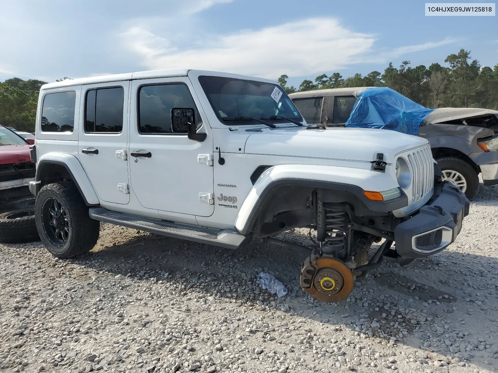 2018 Jeep Wrangler Unlimited Sahara VIN: 1C4HJXEG9JW125818 Lot: 67513434