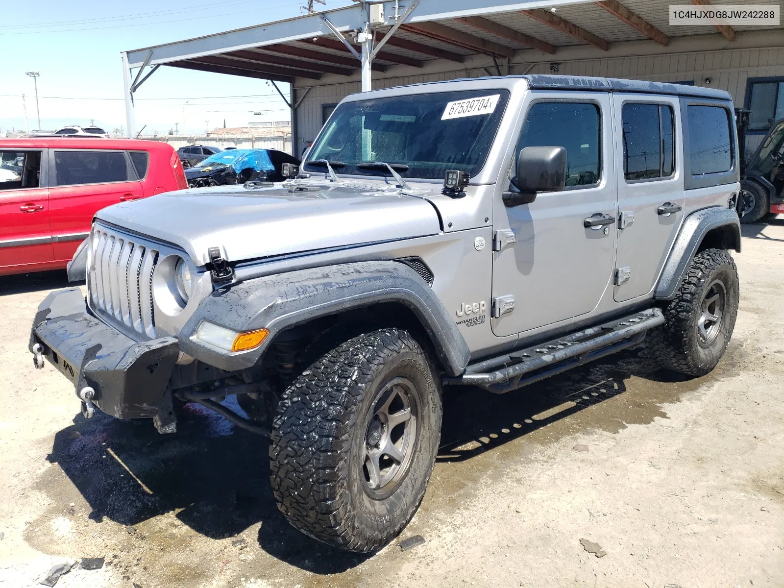 2018 Jeep Wrangler Unlimited Sport VIN: 1C4HJXDG8JW242288 Lot: 67539704