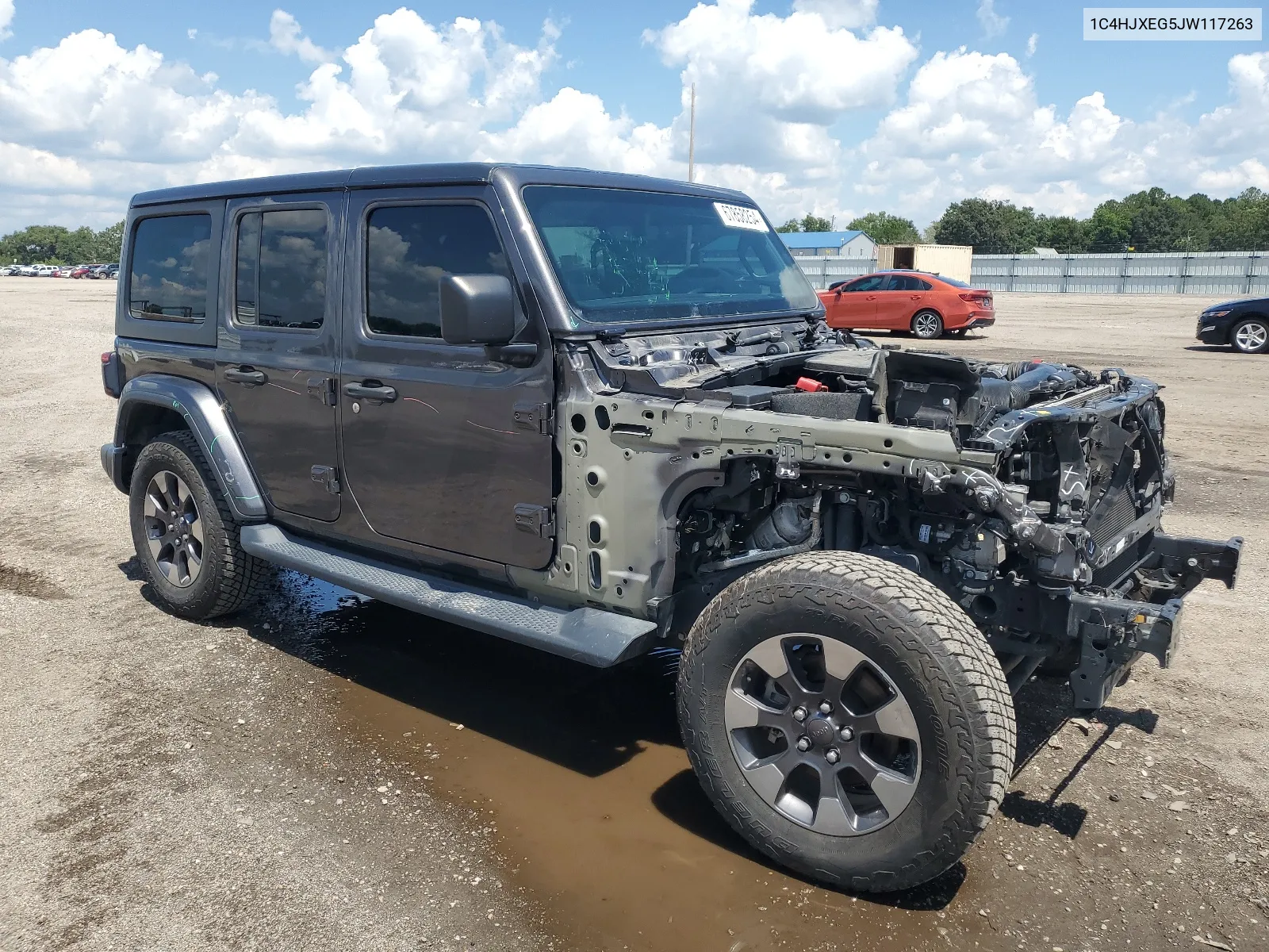 2018 Jeep Wrangler Unlimited Sahara VIN: 1C4HJXEG5JW117263 Lot: 67858254