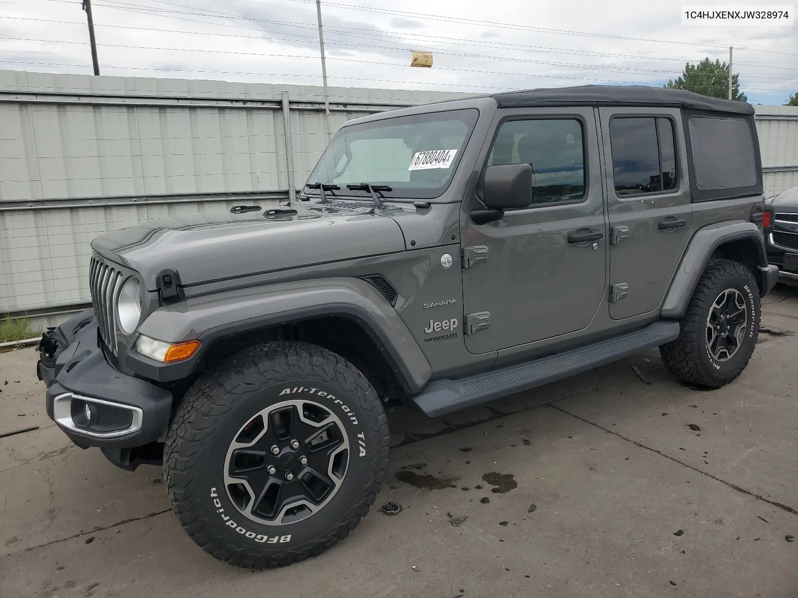 1C4HJXENXJW328974 2018 Jeep Wrangler Unlimited Sahara