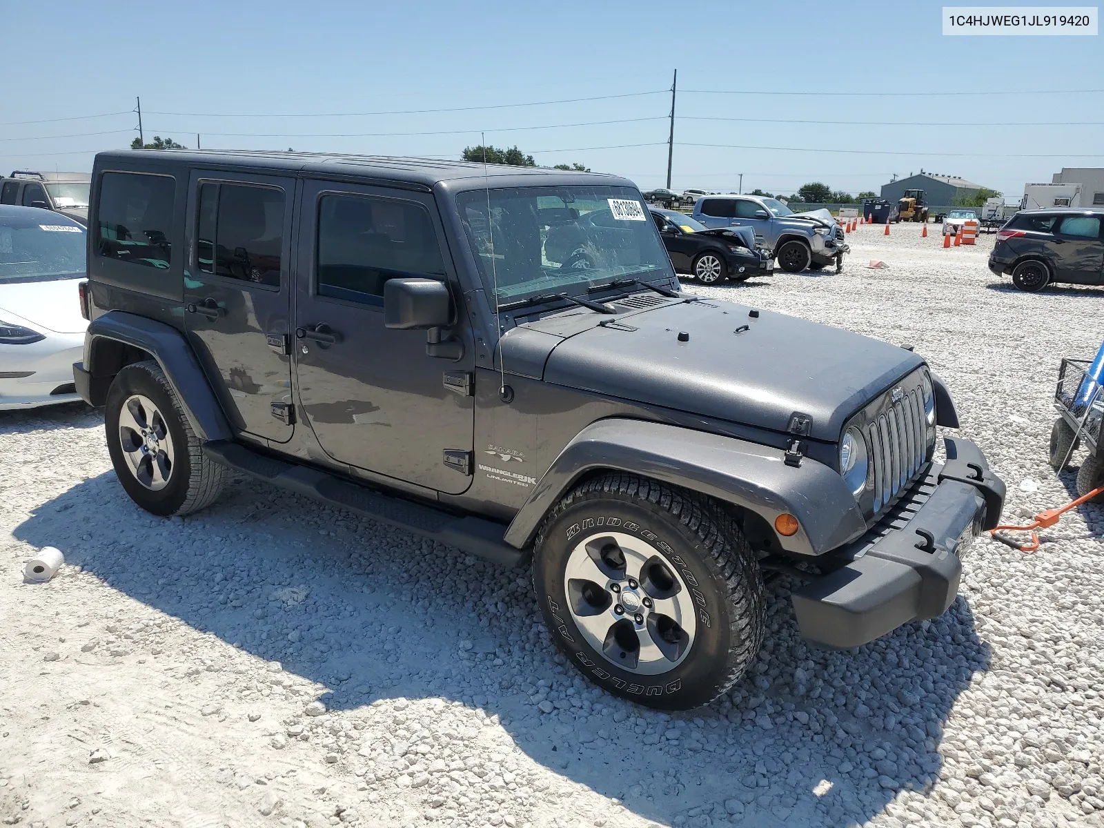 2018 Jeep Wrangler Unlimited Sahara VIN: 1C4HJWEG1JL919420 Lot: 68130694