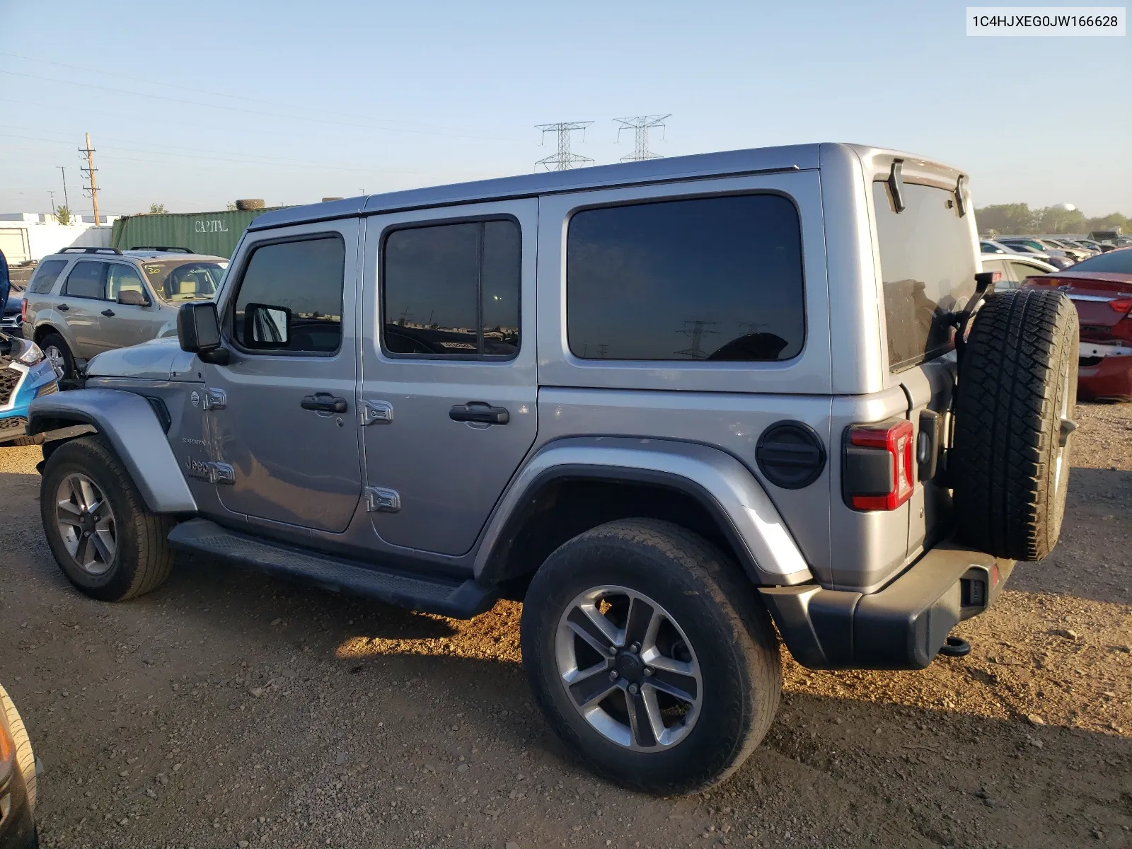 2018 Jeep Wrangler Unlimited Sahara VIN: 1C4HJXEG0JW166628 Lot: 68379094