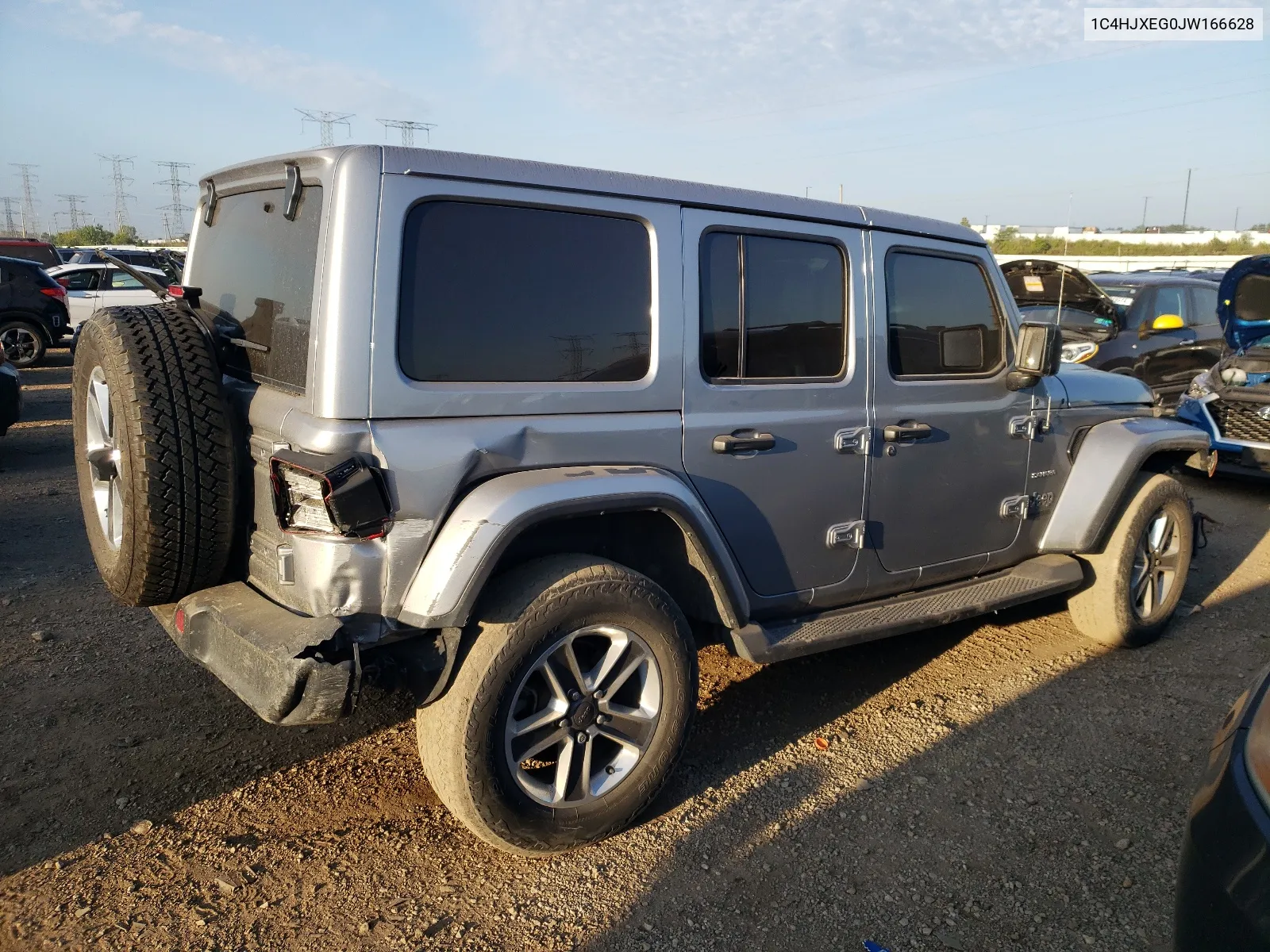 2018 Jeep Wrangler Unlimited Sahara VIN: 1C4HJXEG0JW166628 Lot: 68379094