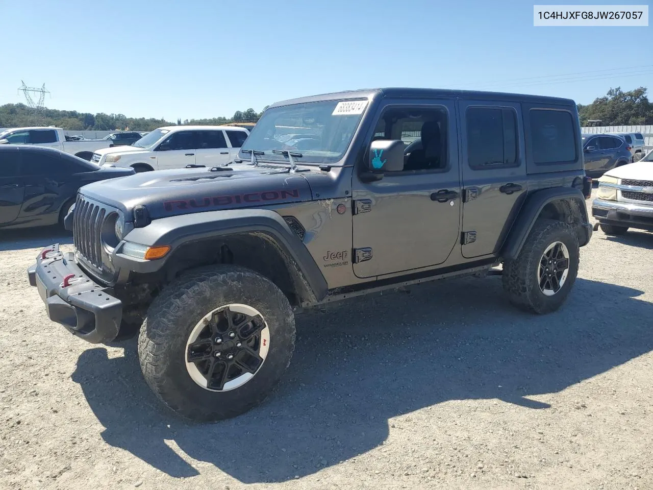 2018 Jeep Wrangler Unlimited Rubicon VIN: 1C4HJXFG8JW267057 Lot: 68383414