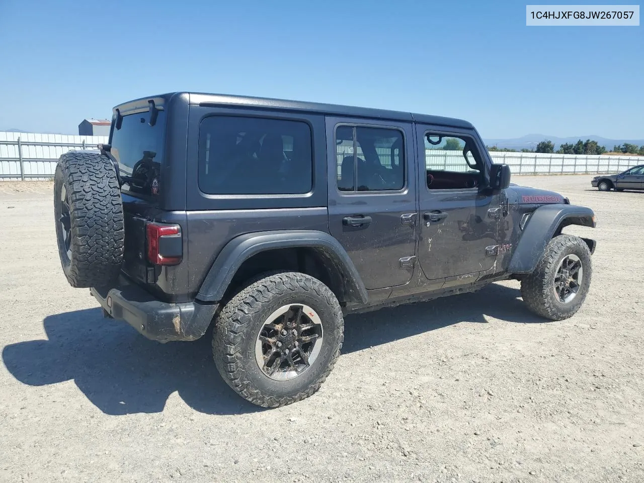 2018 Jeep Wrangler Unlimited Rubicon VIN: 1C4HJXFG8JW267057 Lot: 68383414