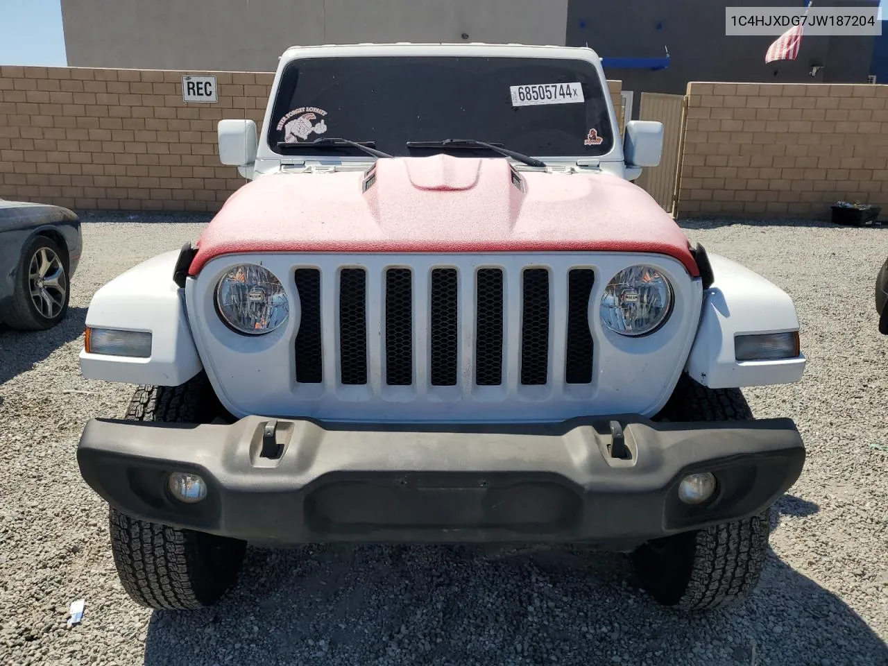 2018 Jeep Wrangler Unlimited Sport VIN: 1C4HJXDG7JW187204 Lot: 68505744