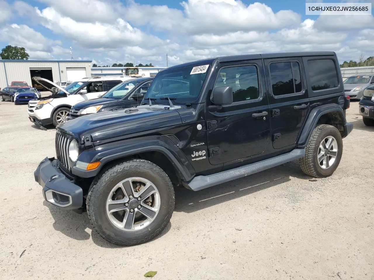 2018 Jeep Wrangler Unlimited Sahara VIN: 1C4HJXEG2JW256685 Lot: 68815404