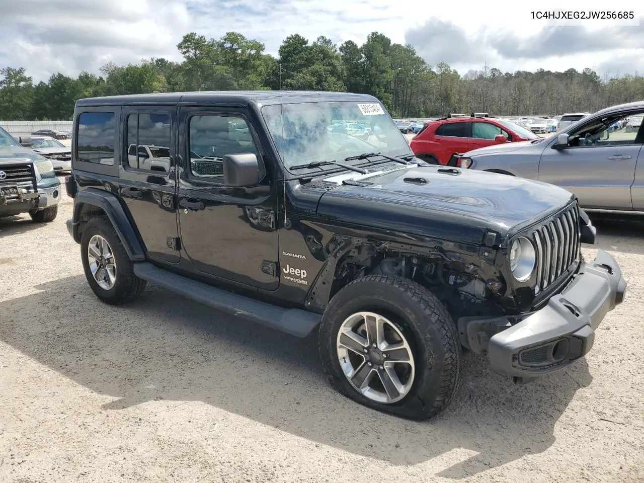 2018 Jeep Wrangler Unlimited Sahara VIN: 1C4HJXEG2JW256685 Lot: 68815404