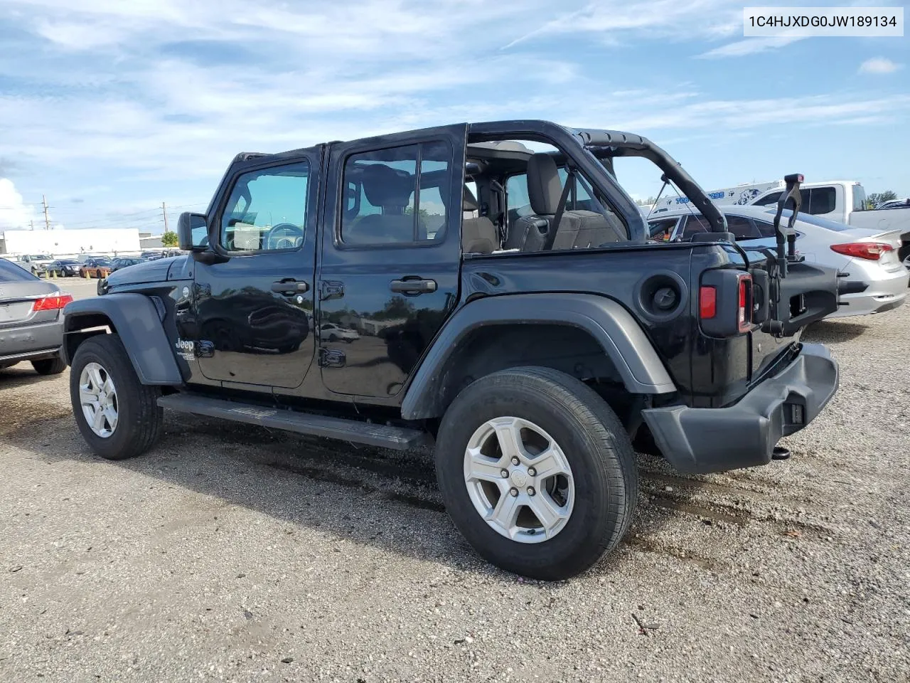 2018 Jeep Wrangler Unlimited Sport VIN: 1C4HJXDG0JW189134 Lot: 68818624