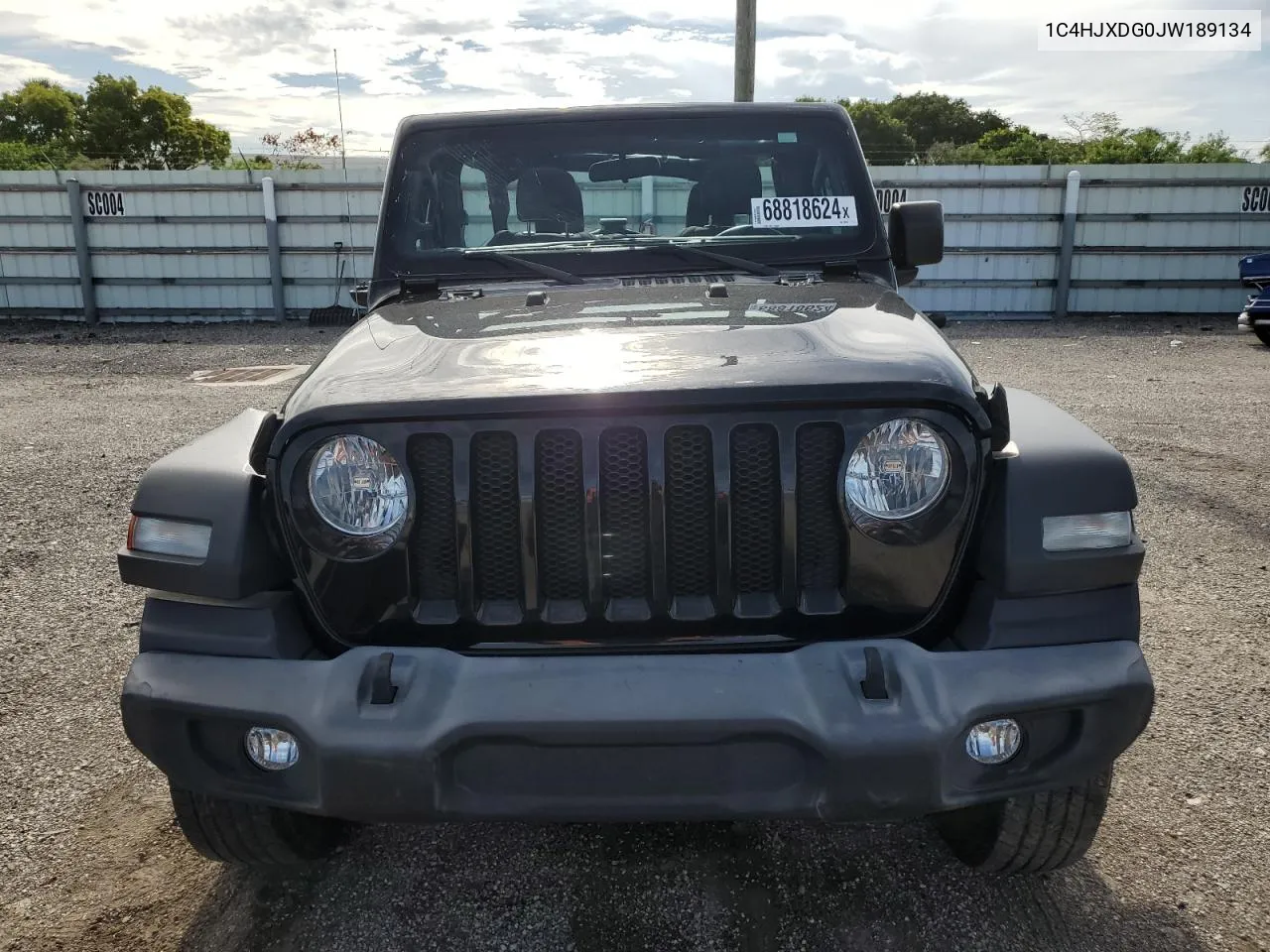 2018 Jeep Wrangler Unlimited Sport VIN: 1C4HJXDG0JW189134 Lot: 68818624