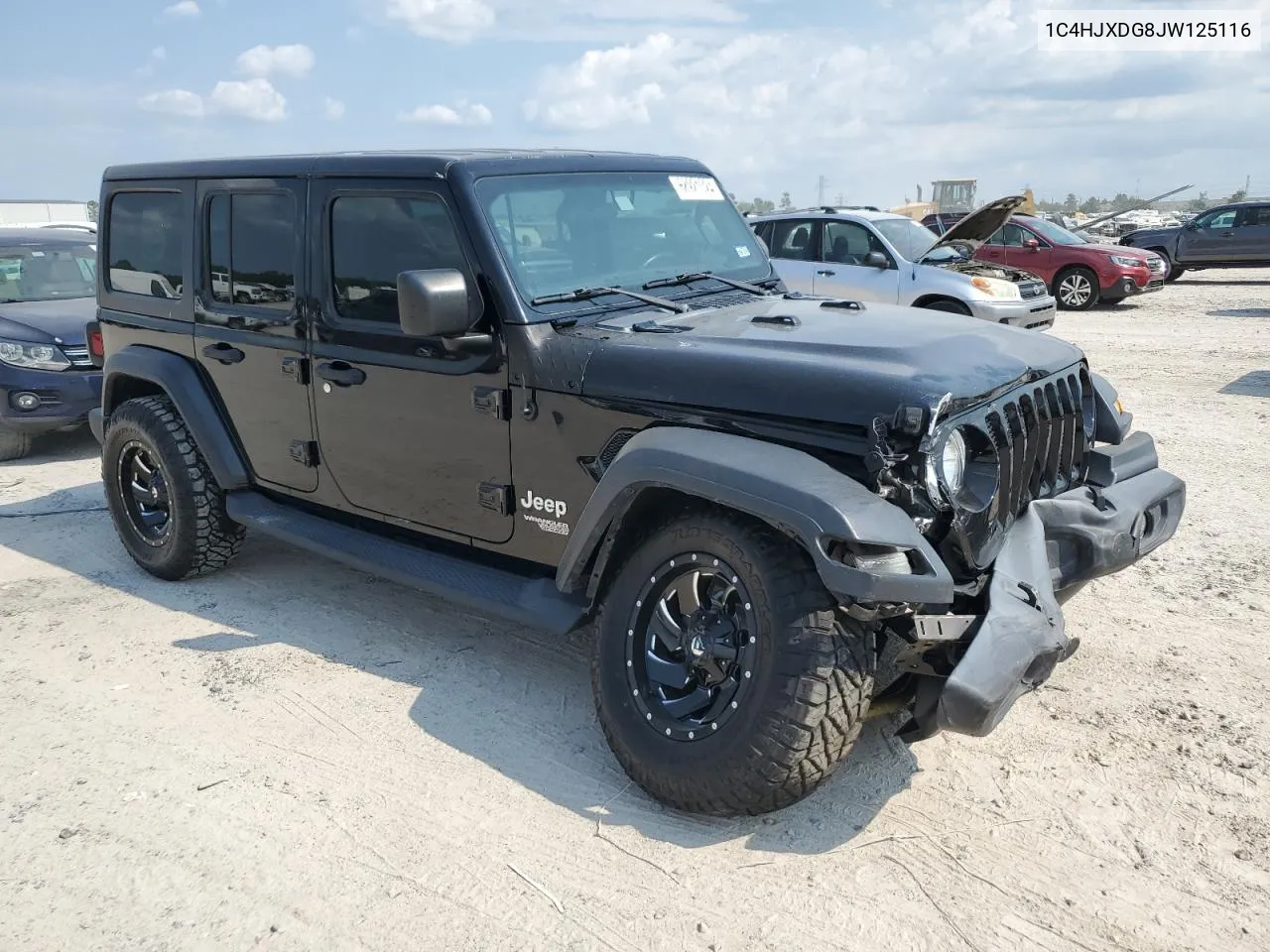 2018 Jeep Wrangler Unlimited Sport VIN: 1C4HJXDG8JW125116 Lot: 68921024