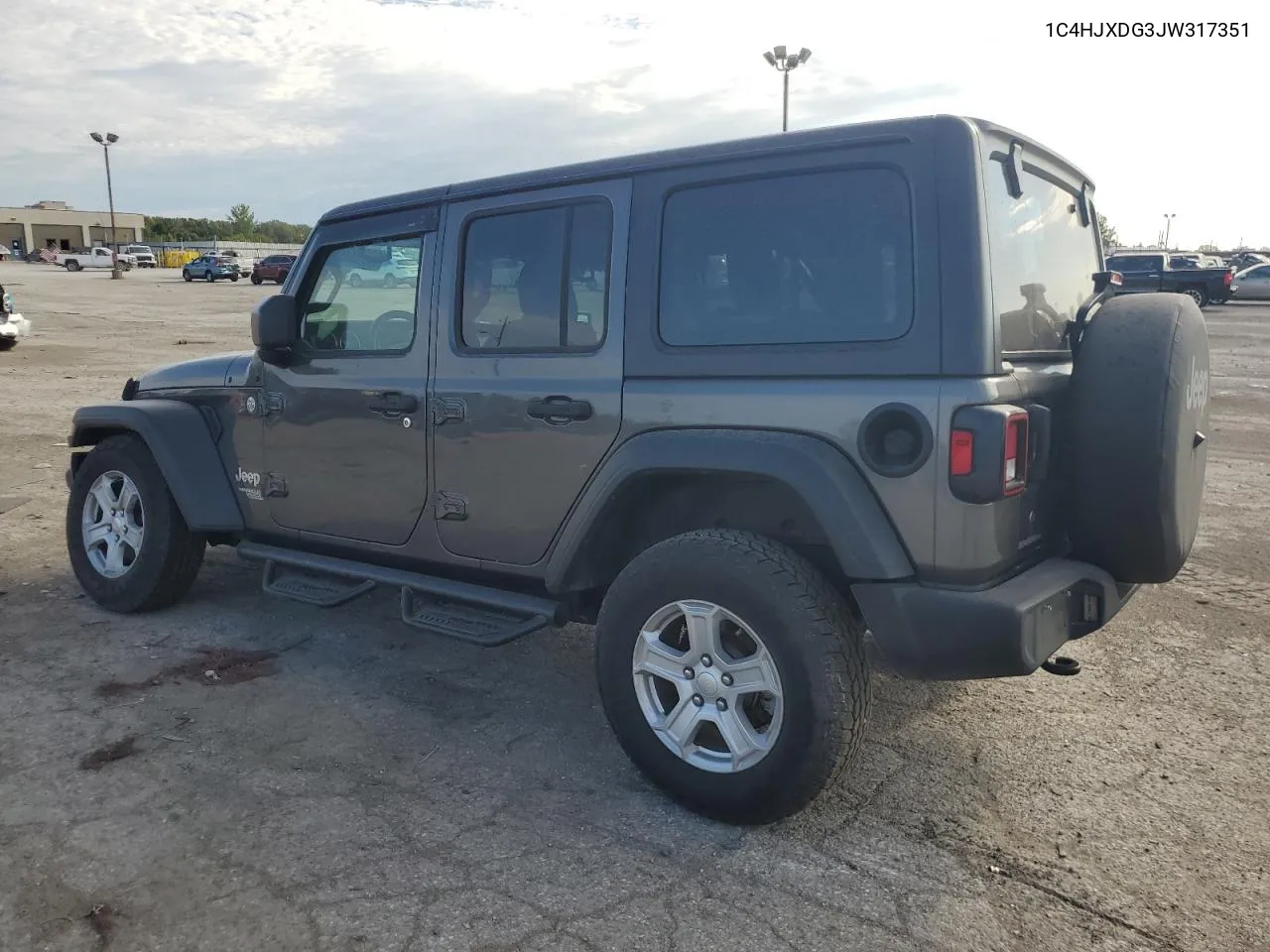 2018 Jeep Wrangler Unlimited Sport VIN: 1C4HJXDG3JW317351 Lot: 68990094