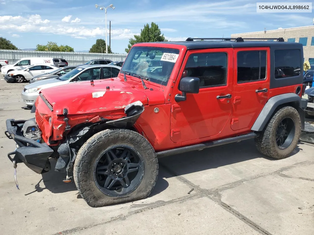 2018 Jeep Wrangler Unlimited Sport VIN: 1C4HJWDG4JL898662 Lot: 69213864