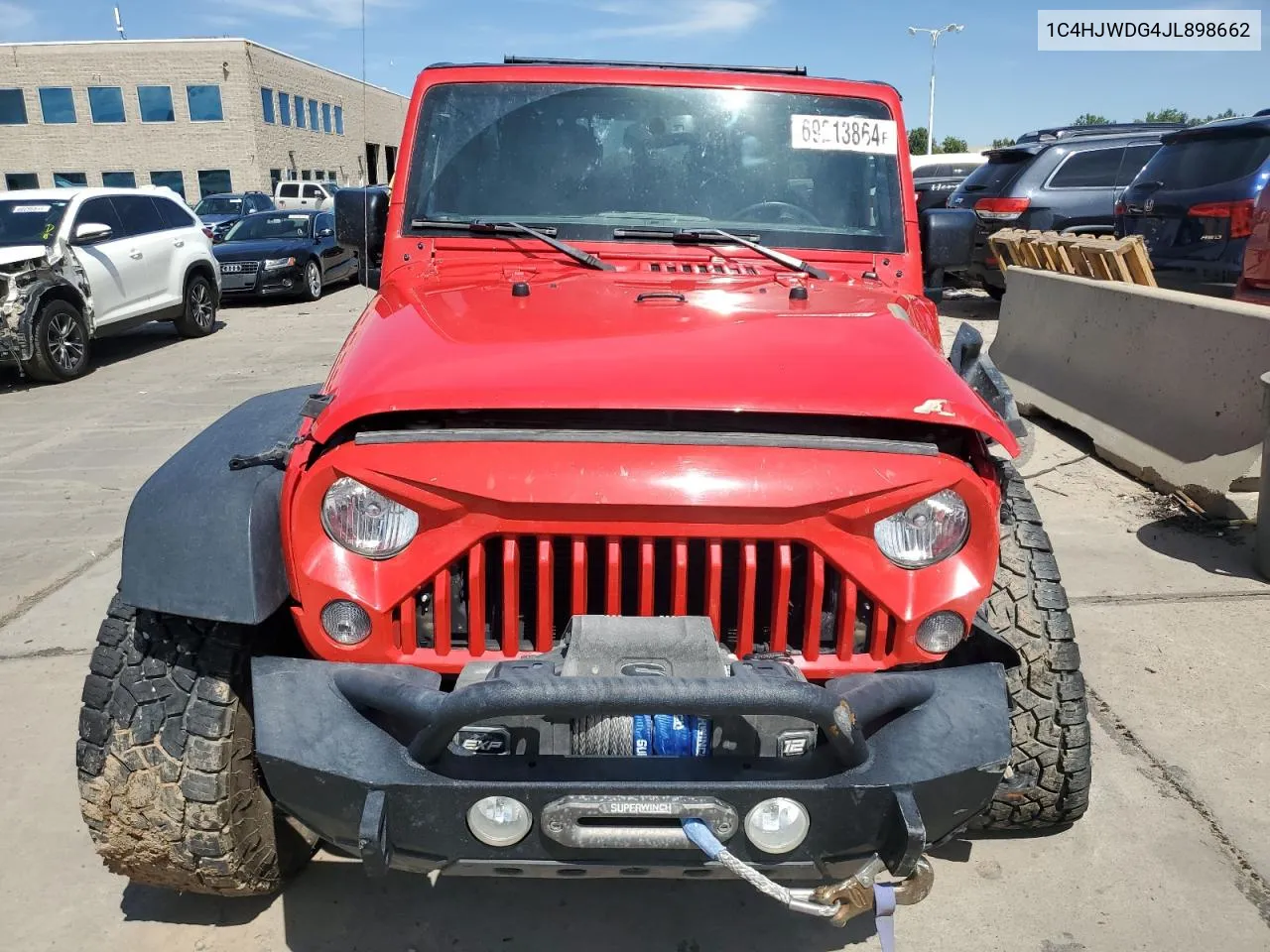 2018 Jeep Wrangler Unlimited Sport VIN: 1C4HJWDG4JL898662 Lot: 69213864