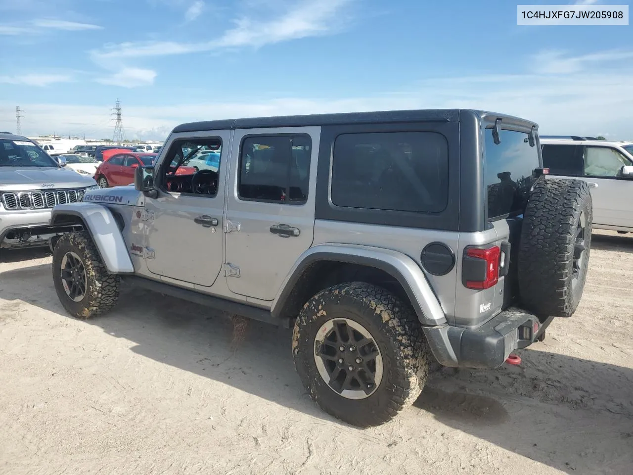 2018 Jeep Wrangler Unlimited Rubicon VIN: 1C4HJXFG7JW205908 Lot: 69220744