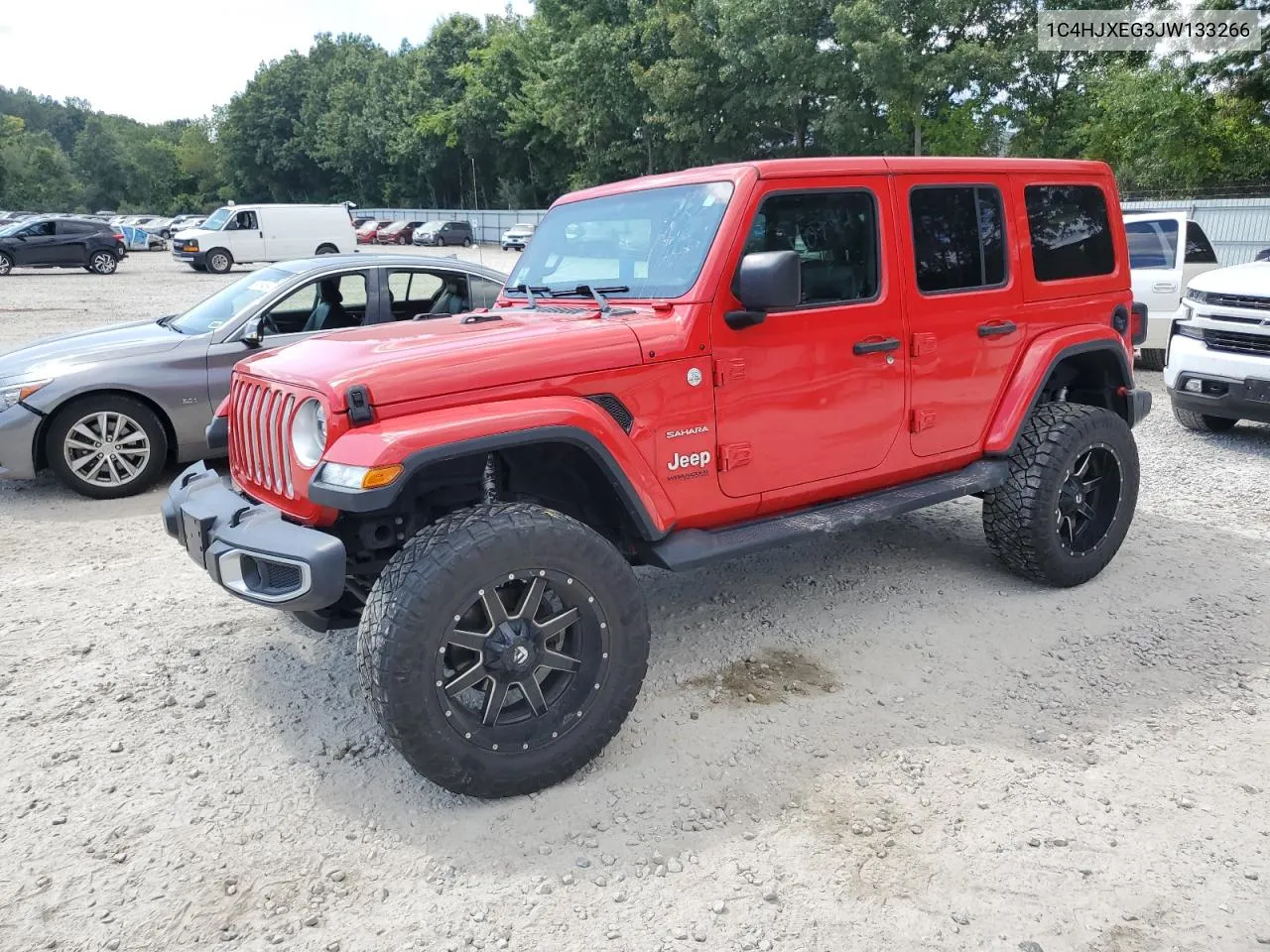 2018 Jeep Wrangler Unlimited Sahara VIN: 1C4HJXEG3JW133266 Lot: 69260794