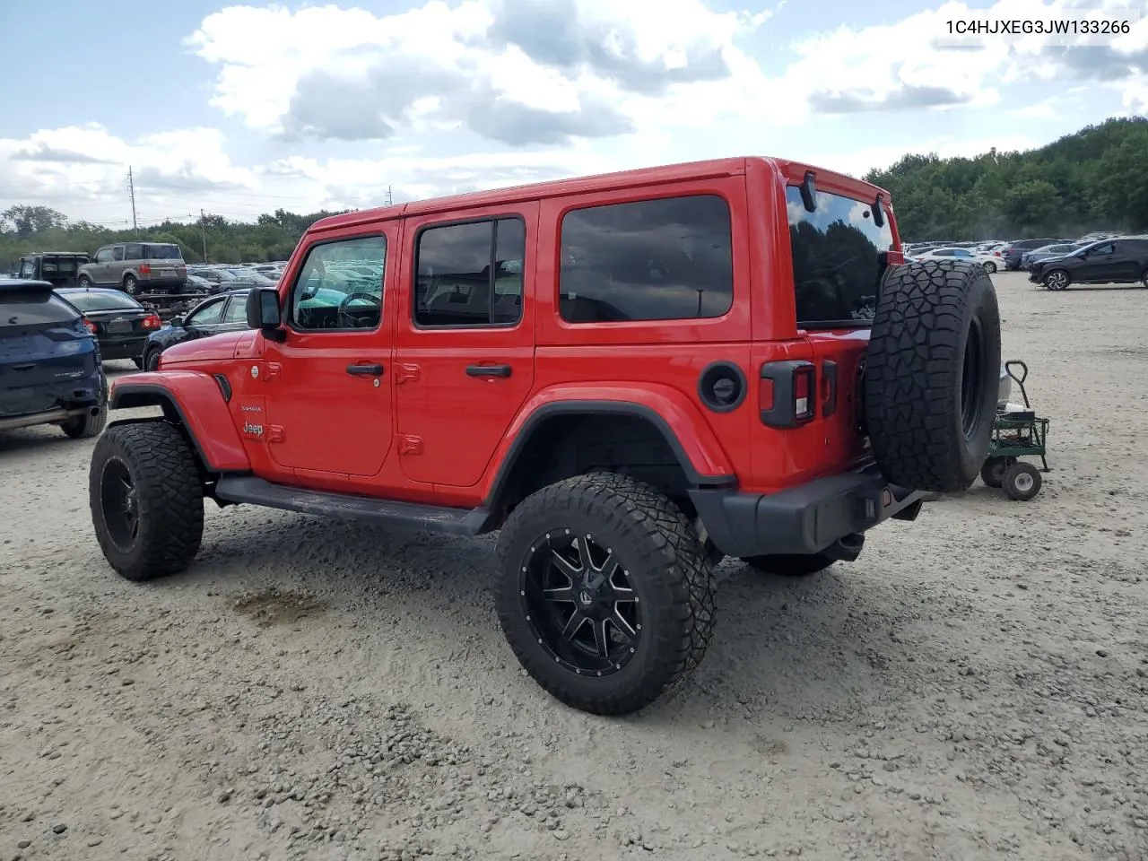 2018 Jeep Wrangler Unlimited Sahara VIN: 1C4HJXEG3JW133266 Lot: 69260794