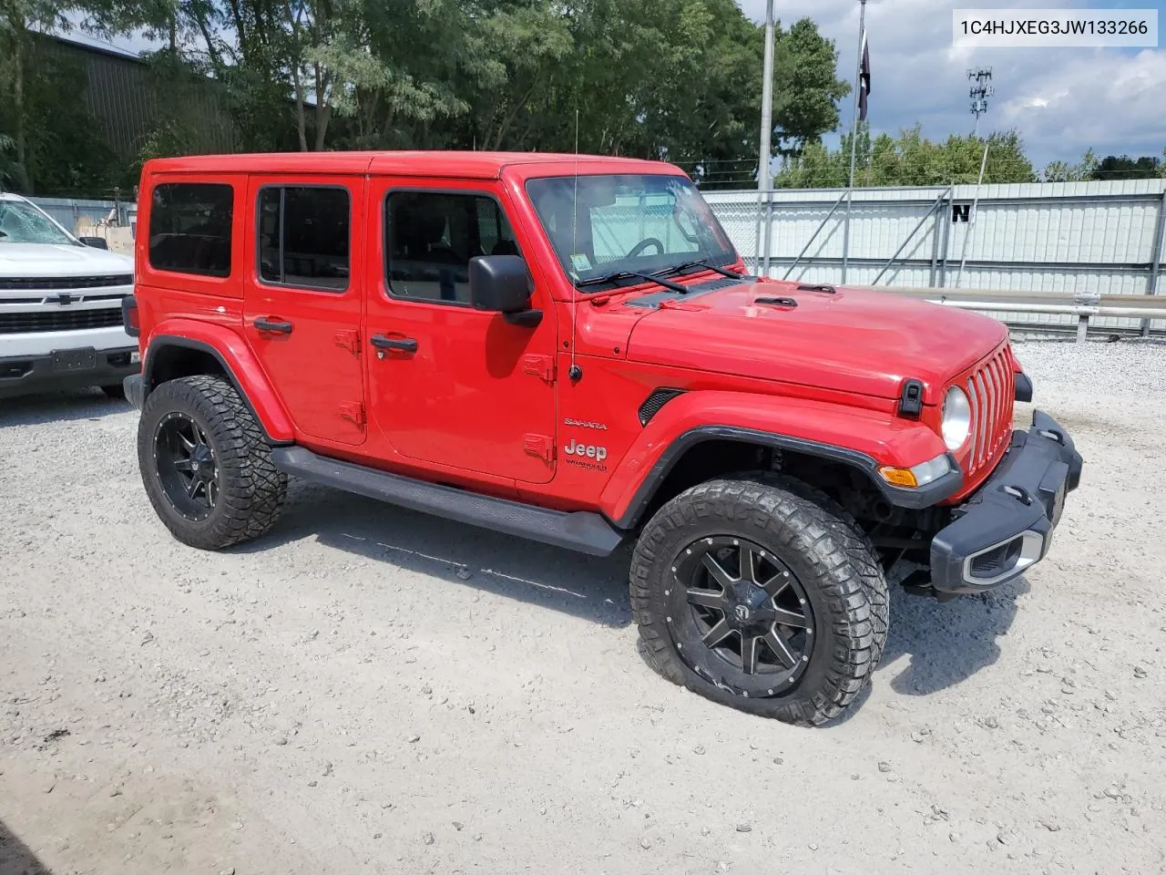 2018 Jeep Wrangler Unlimited Sahara VIN: 1C4HJXEG3JW133266 Lot: 69260794