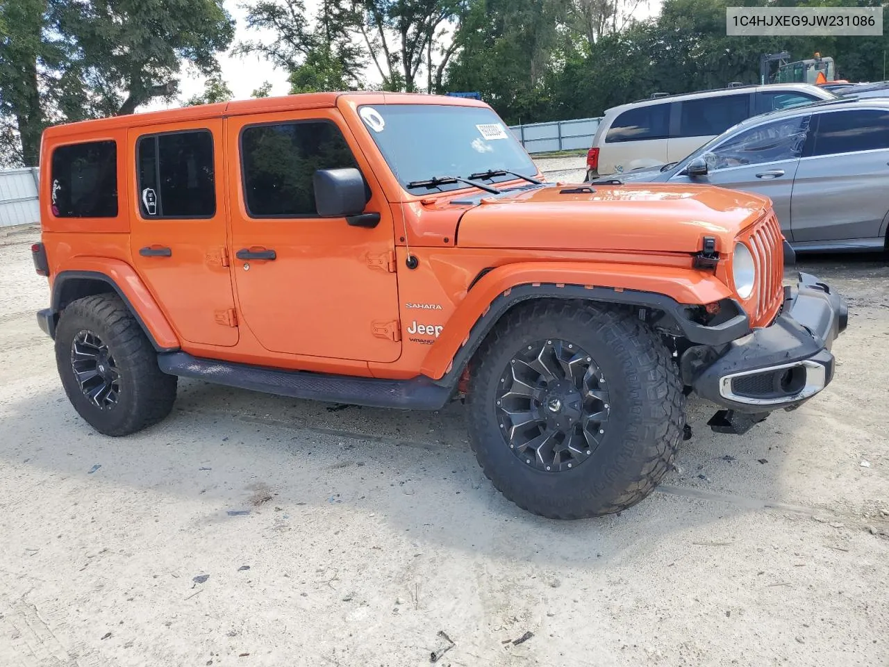 2018 Jeep Wrangler Unlimited Sahara VIN: 1C4HJXEG9JW231086 Lot: 69282884