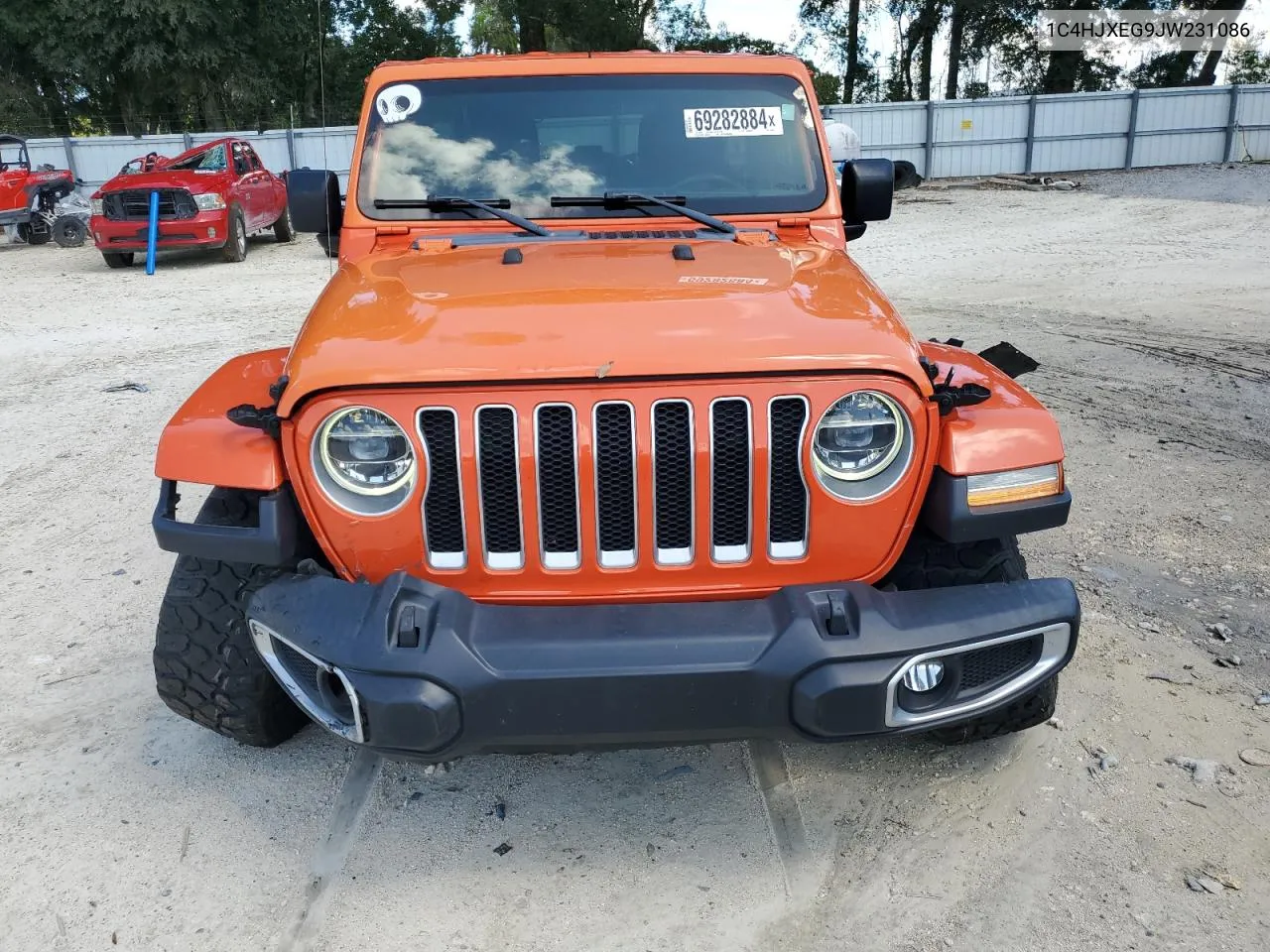 2018 Jeep Wrangler Unlimited Sahara VIN: 1C4HJXEG9JW231086 Lot: 69282884