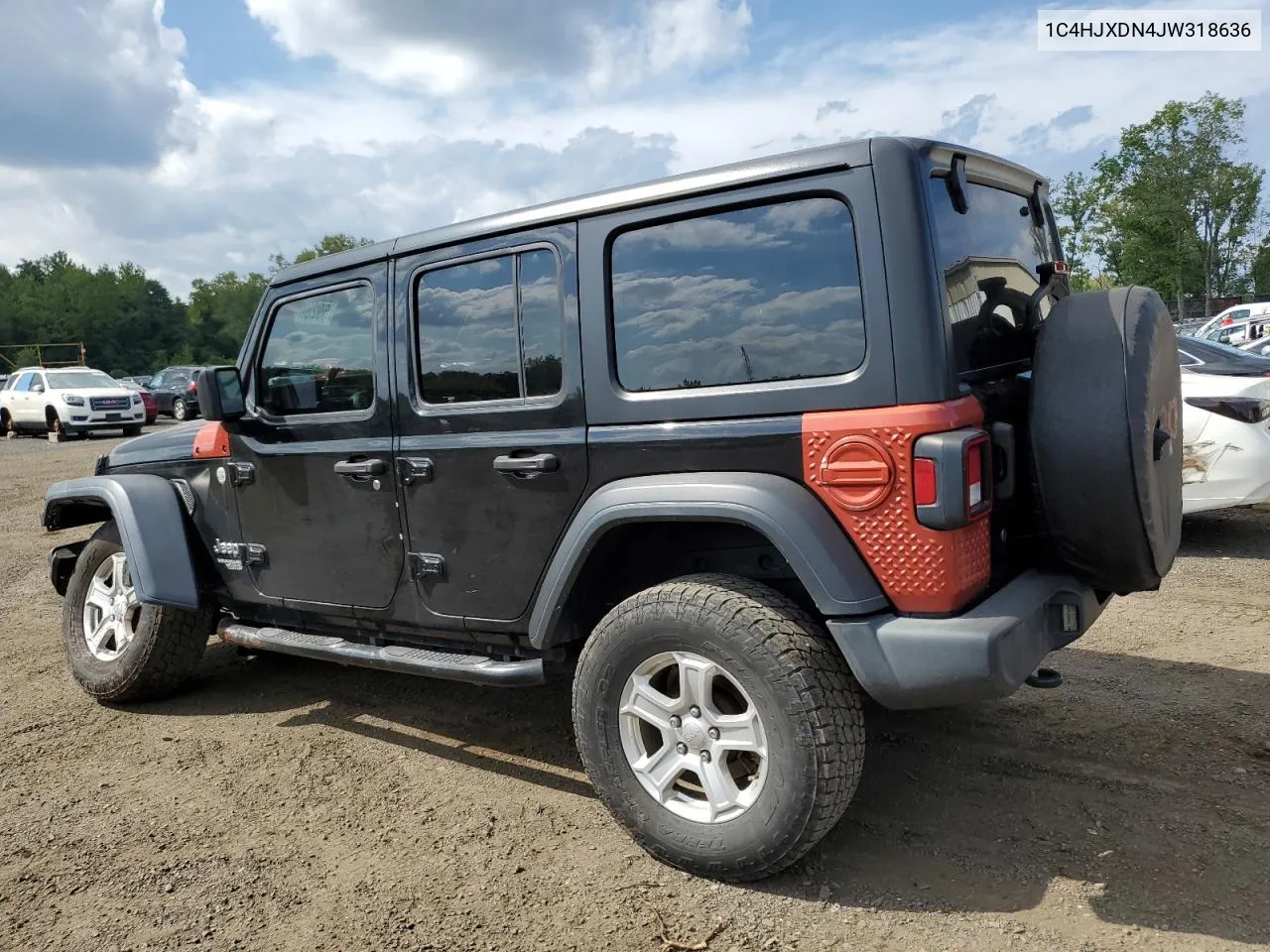 2018 Jeep Wrangler Unlimited Sport VIN: 1C4HJXDN4JW318636 Lot: 69286554