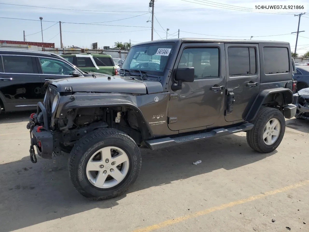 2018 Jeep Wrangler Unlimited Sahara VIN: 1C4HJWEG7JL921866 Lot: 69345464