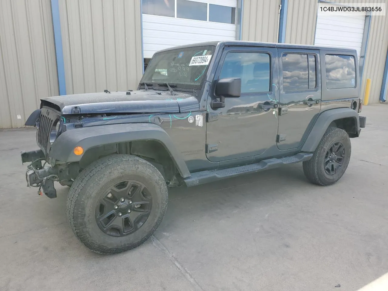 2018 Jeep Wrangler Unlimited Sport VIN: 1C4BJWDG3JL883656 Lot: 69372894