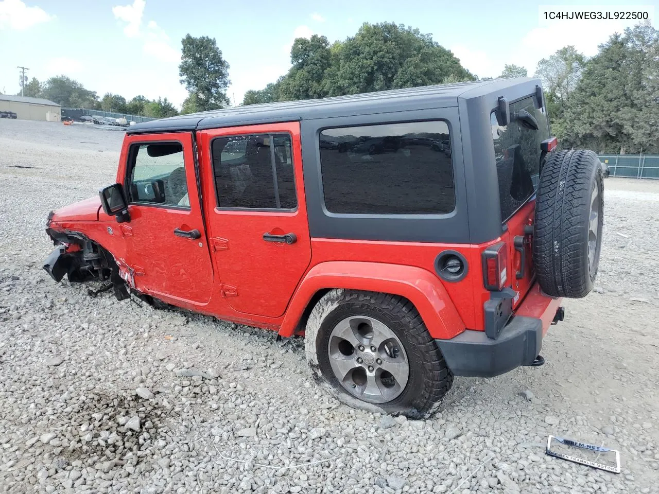 2018 Jeep Wrangler Unlimited Sahara VIN: 1C4HJWEG3JL922500 Lot: 69465364