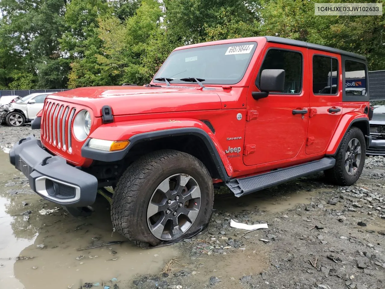 2018 Jeep Wrangler Unlimited Sahara VIN: 1C4HJXEG3JW102633 Lot: 69579844