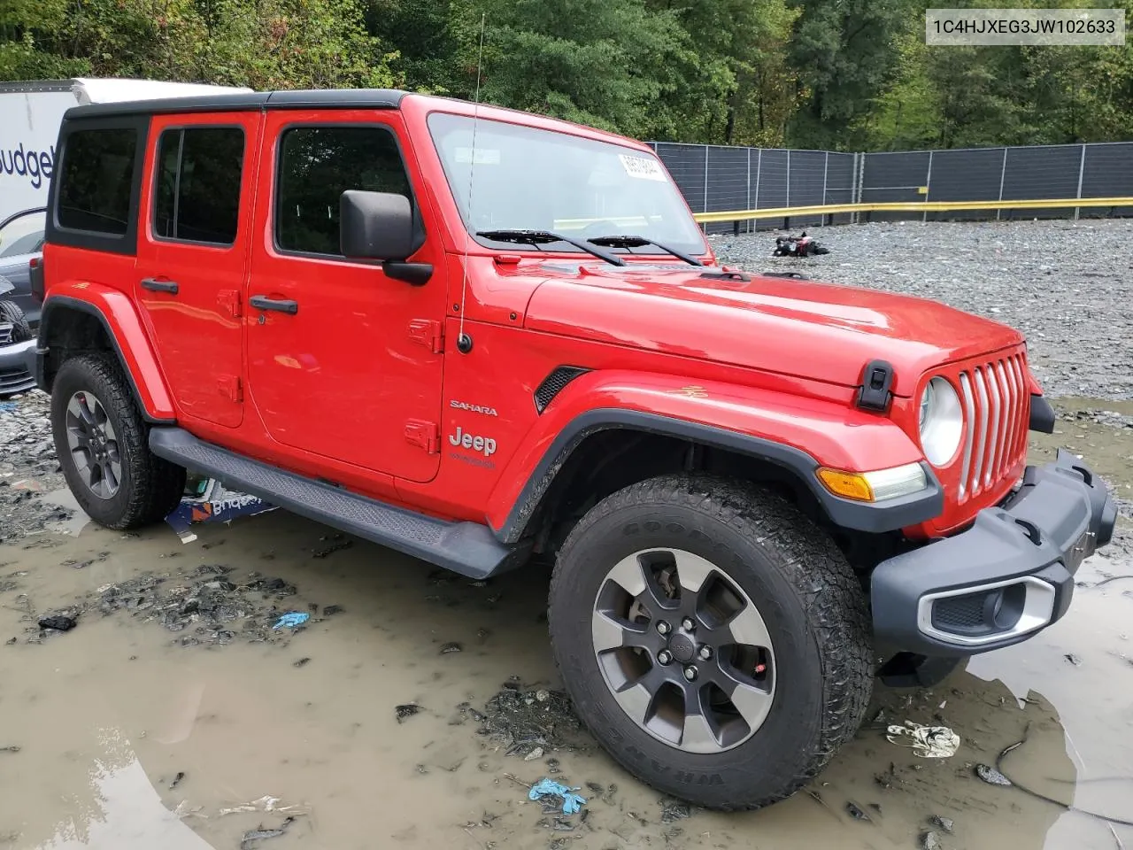 2018 Jeep Wrangler Unlimited Sahara VIN: 1C4HJXEG3JW102633 Lot: 69579844