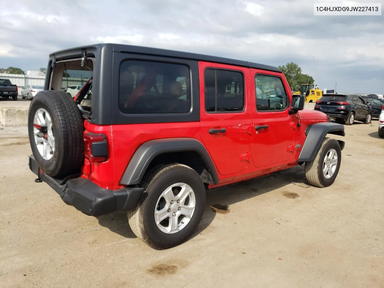 2018 Jeep Wrangler Unlimited Sport VIN: 1C4HJXDG9JW227413 Lot: 69599424