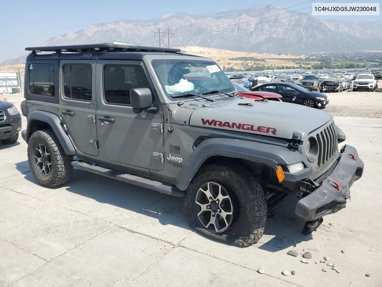 2018 Jeep Wrangler Unlimited Sport VIN: 1C4HJXDG5JW230048 Lot: 69663394