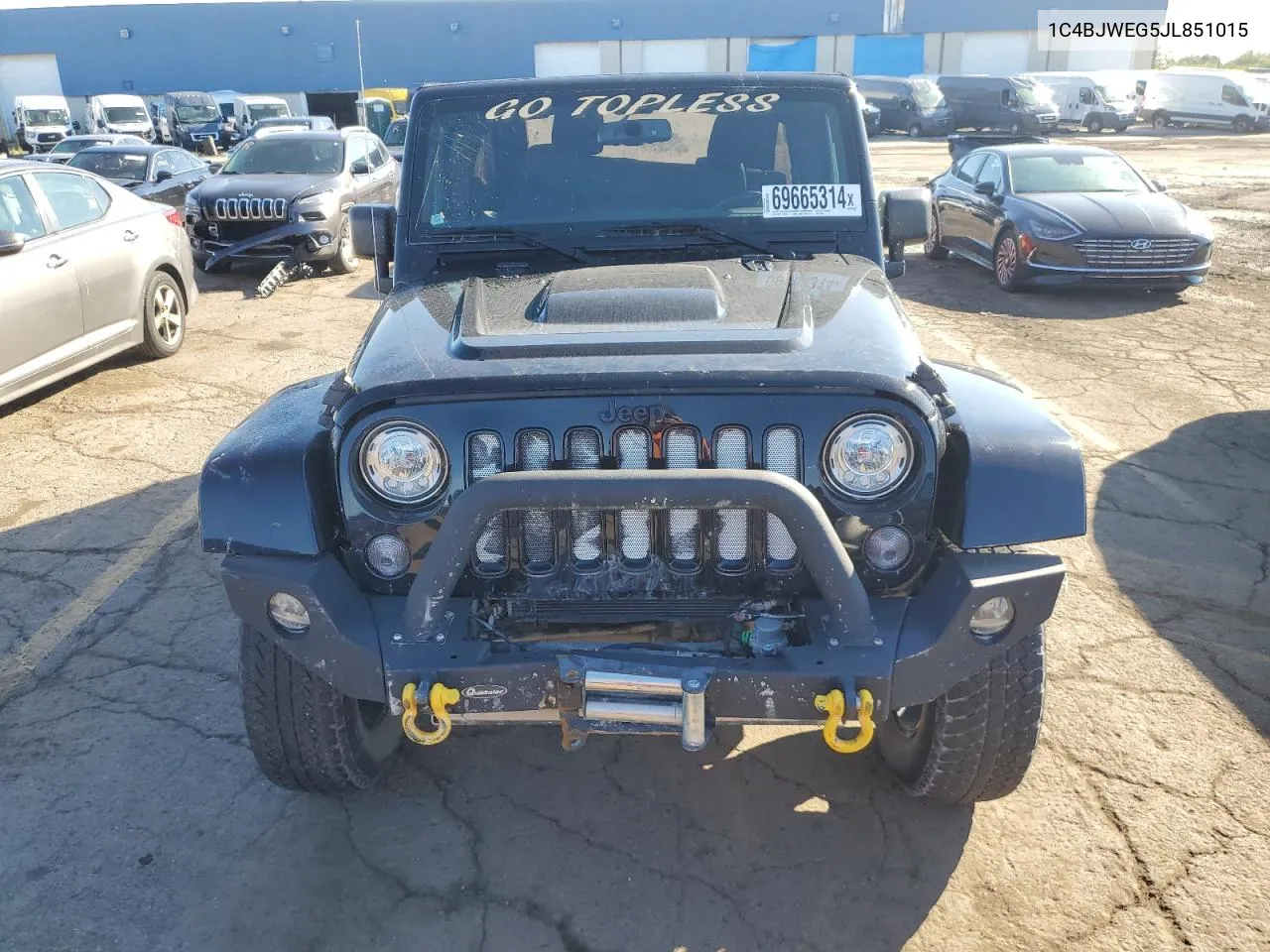 2018 Jeep Wrangler Unlimited Sahara VIN: 1C4BJWEG5JL851015 Lot: 69665314