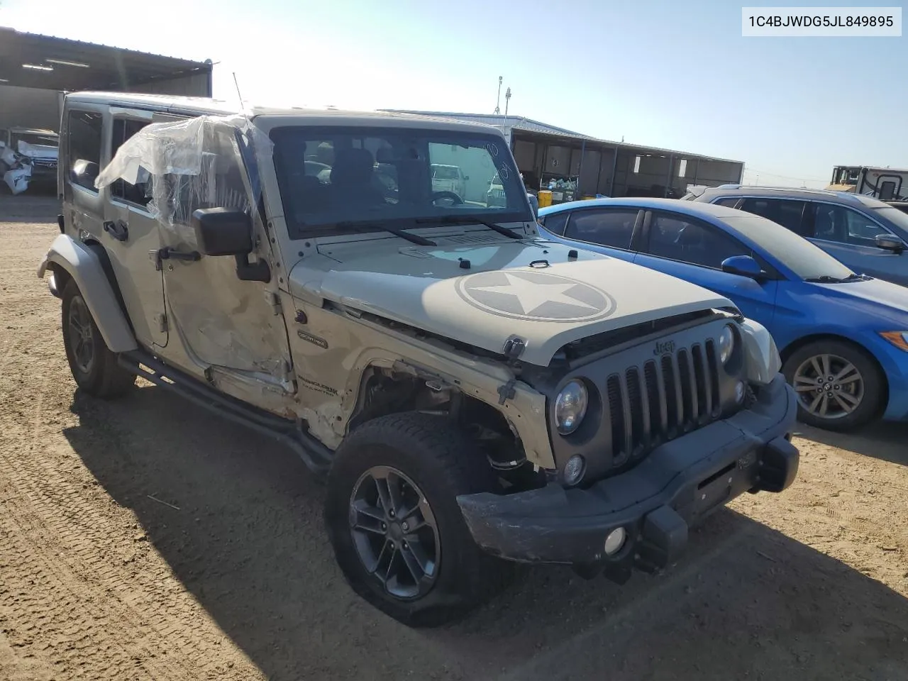 2018 Jeep Wrangler Unlimited Sport VIN: 1C4BJWDG5JL849895 Lot: 69705704