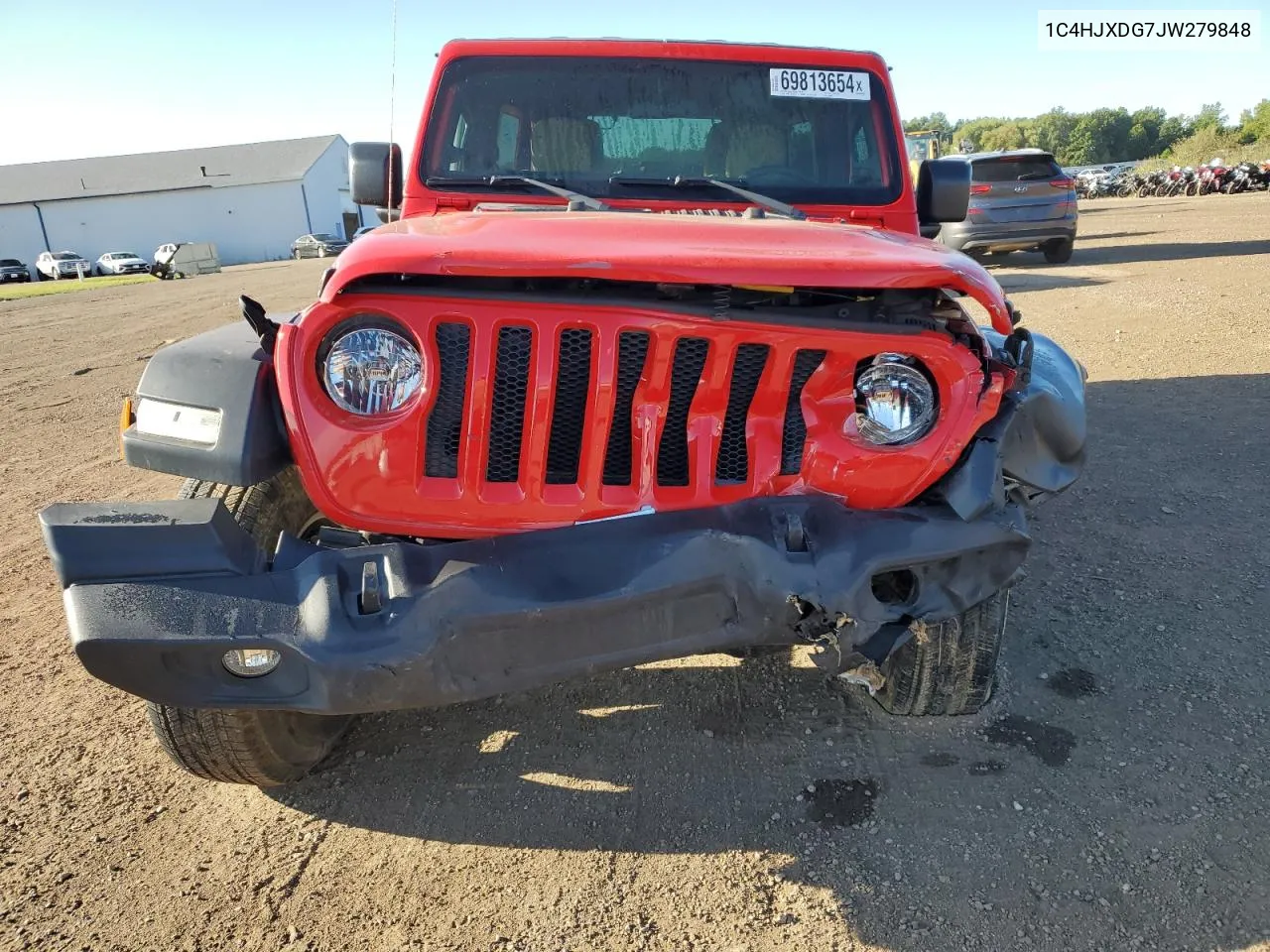 2018 Jeep Wrangler Unlimited Sport VIN: 1C4HJXDG7JW279848 Lot: 69813654