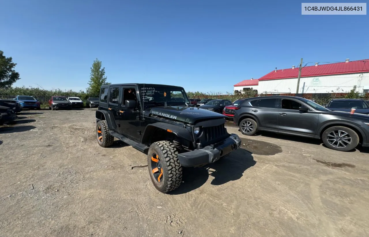 2018 Jeep Wrangler Unlimited Sport VIN: 1C4BJWDG4JL866431 Lot: 69940554