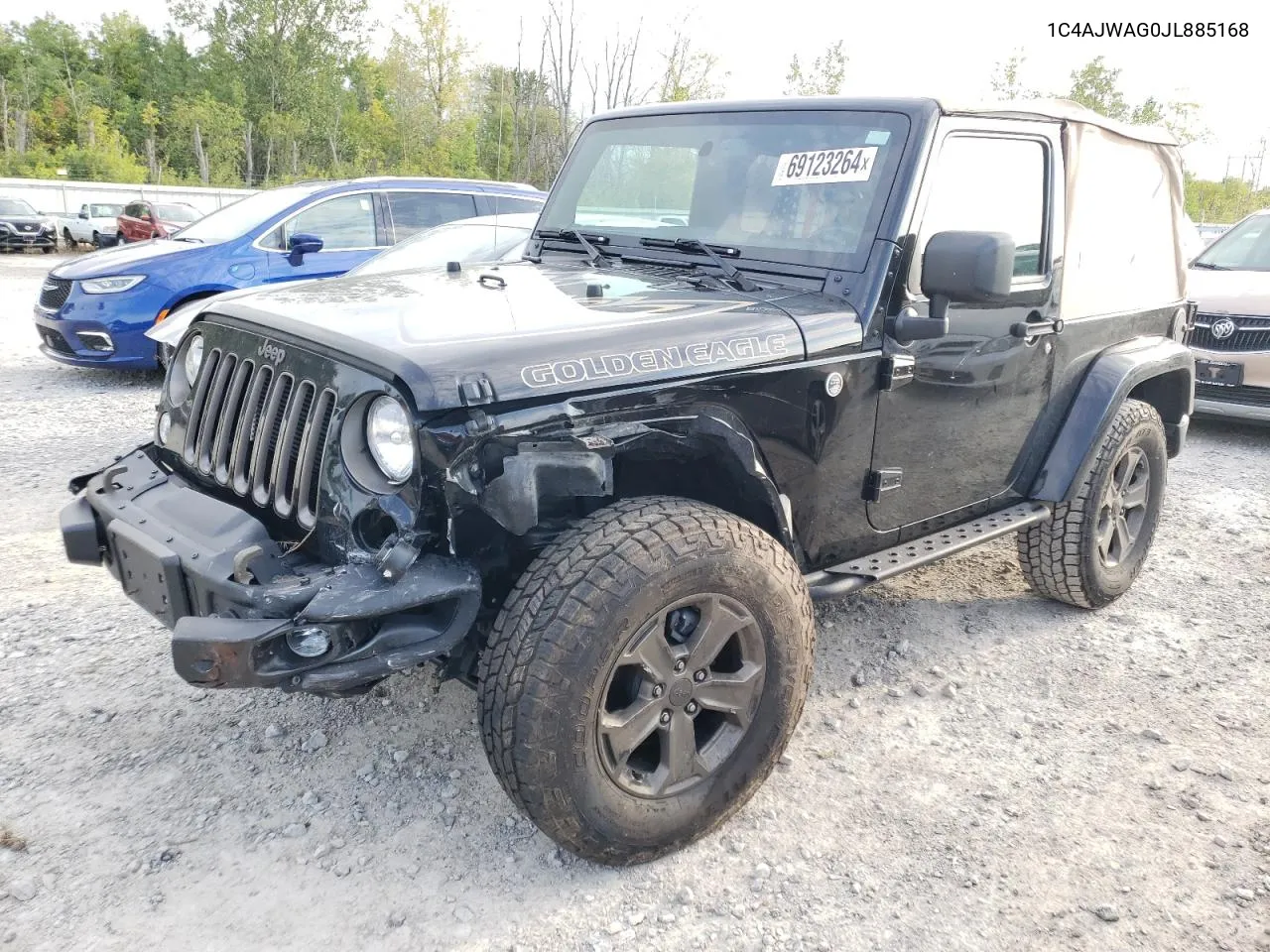 2018 Jeep Wrangler Sport VIN: 1C4AJWAG0JL885168 Lot: 69941434