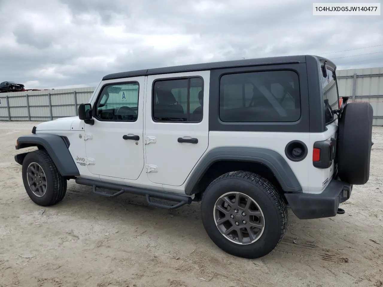 2018 Jeep Wrangler Unlimited Sport VIN: 1C4HJXDG5JW140477 Lot: 70168414