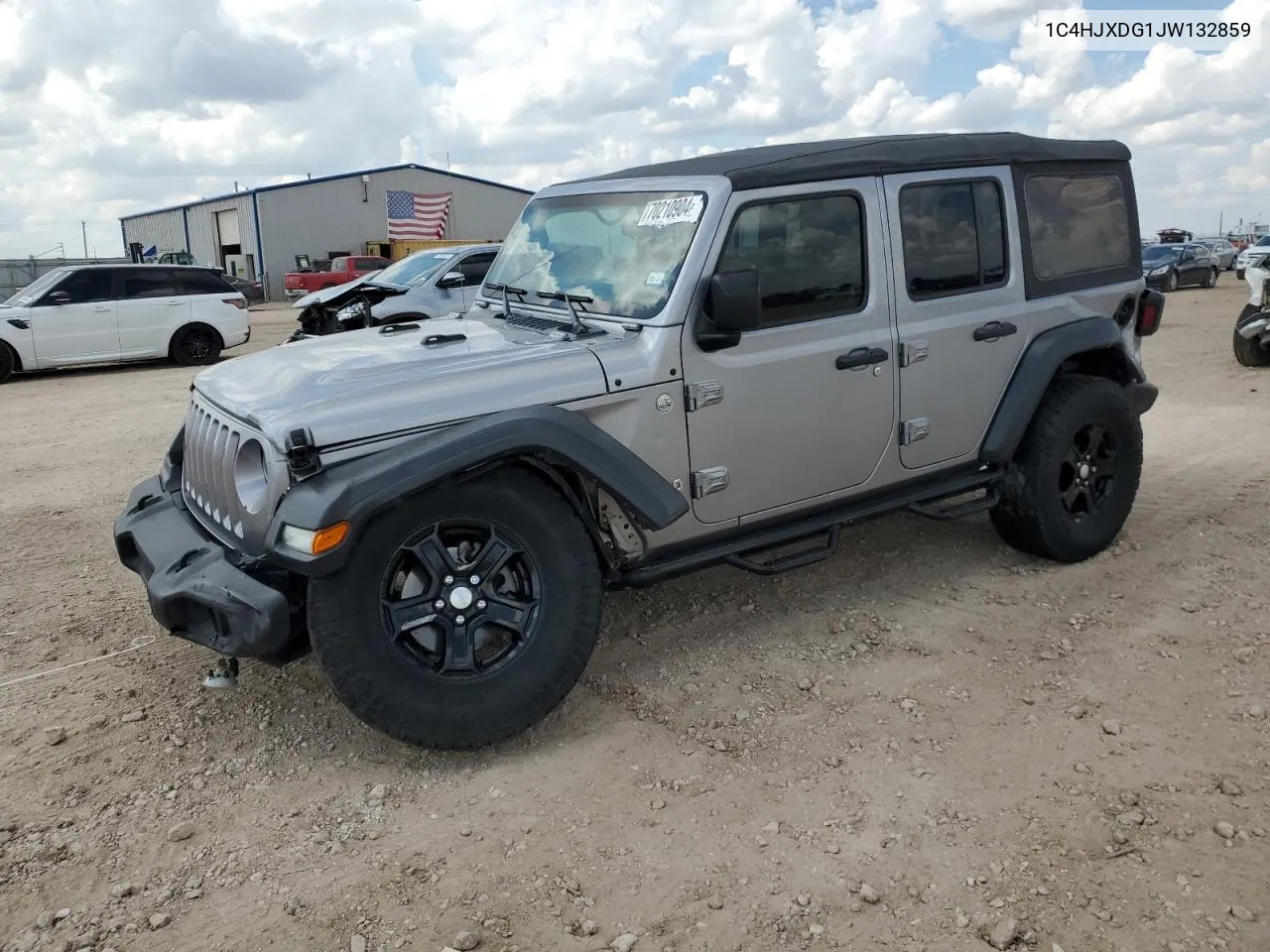 2018 Jeep Wrangler Unlimited Sport VIN: 1C4HJXDG1JW132859 Lot: 70210904